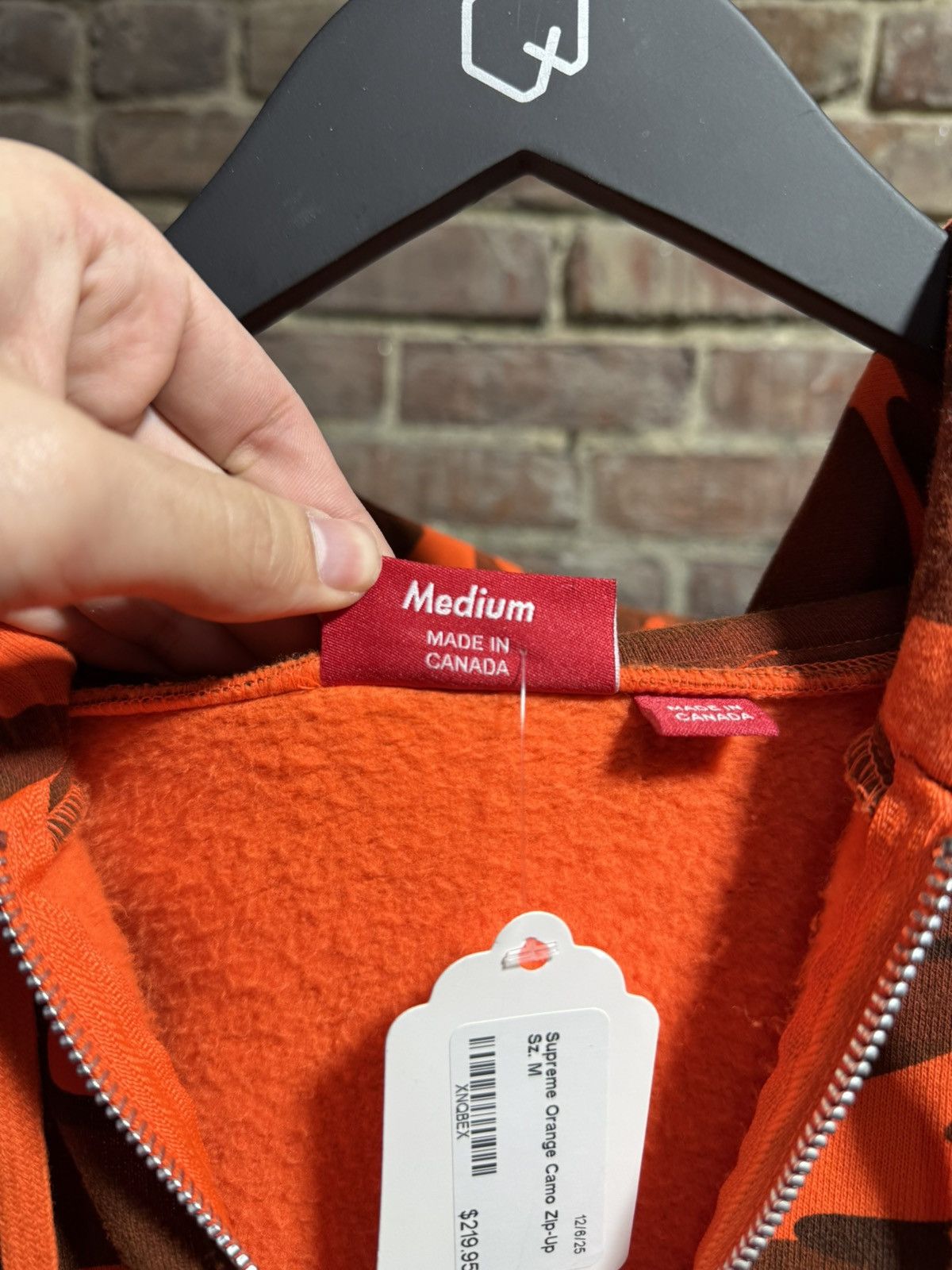 Supreme Supreme Orange Camo Zip-Up Sz. M Size US M / EU 48-50 / 2 - 4 Thumbnail