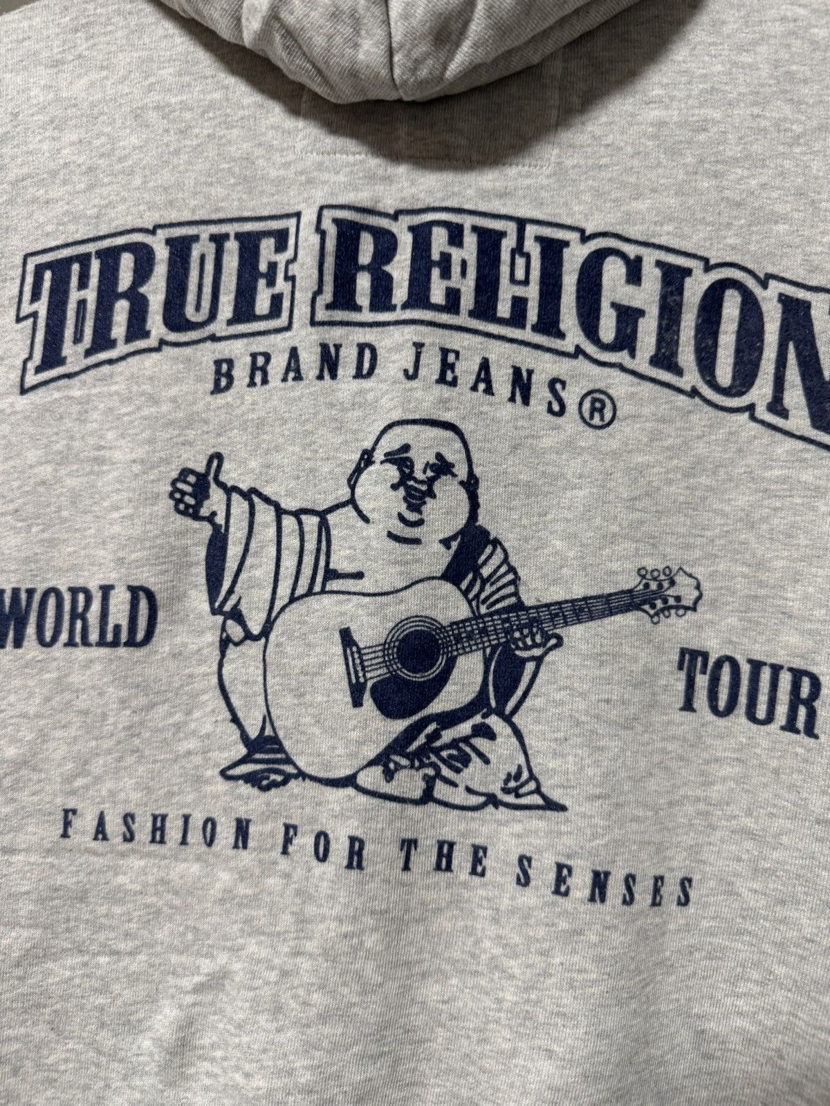 True Religion True Religion Vintage Red Zip Hoodie Buddha Big Logo Cotton Size US XXL / EU 58 / 5 - 3 Thumbnail