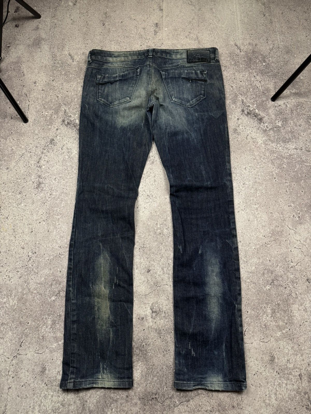 Diesel Vintage Diesel Flared Jeans Faded Japanese Avant Garde Y2K Size 32" / US 10 / IT 46 - 2 Thumbnail