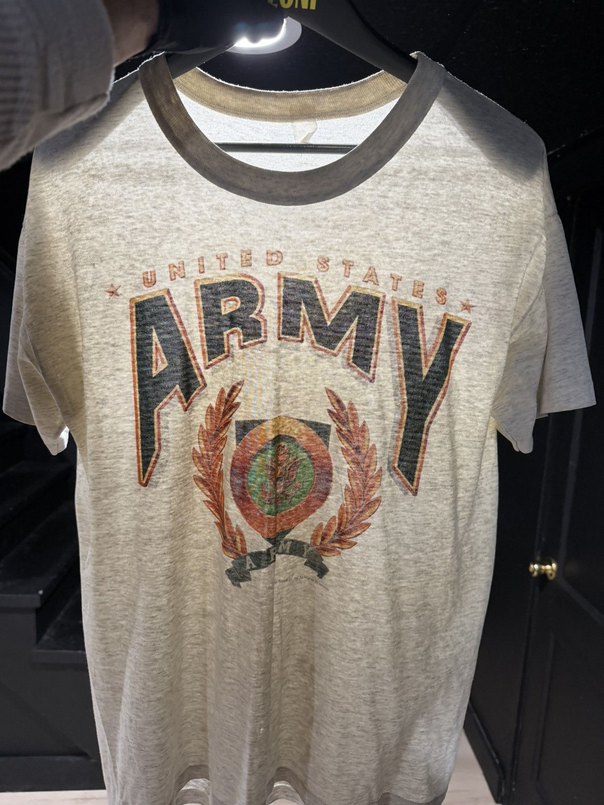 Vintage 1995 Vintage Army Single Stitch Soft Thin Grunge Tee L Size US L / EU 52-54 / 3 - 9 Thumbnail