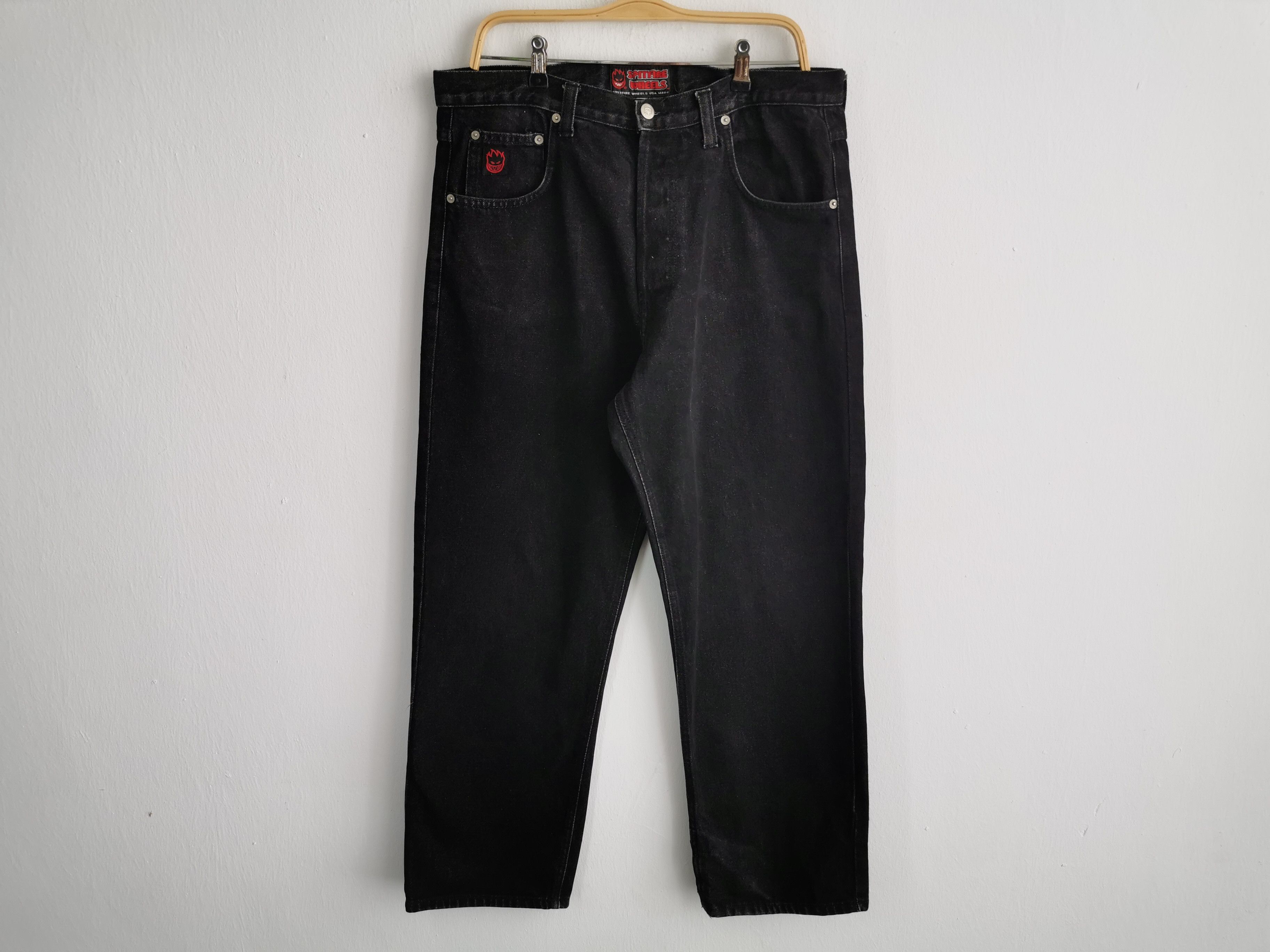 Spitfire Vintage 90's Spitfire Wheels Skate Denim Made In USA Size 34 Size US 34 / EU 50 - 1 Thumbnail