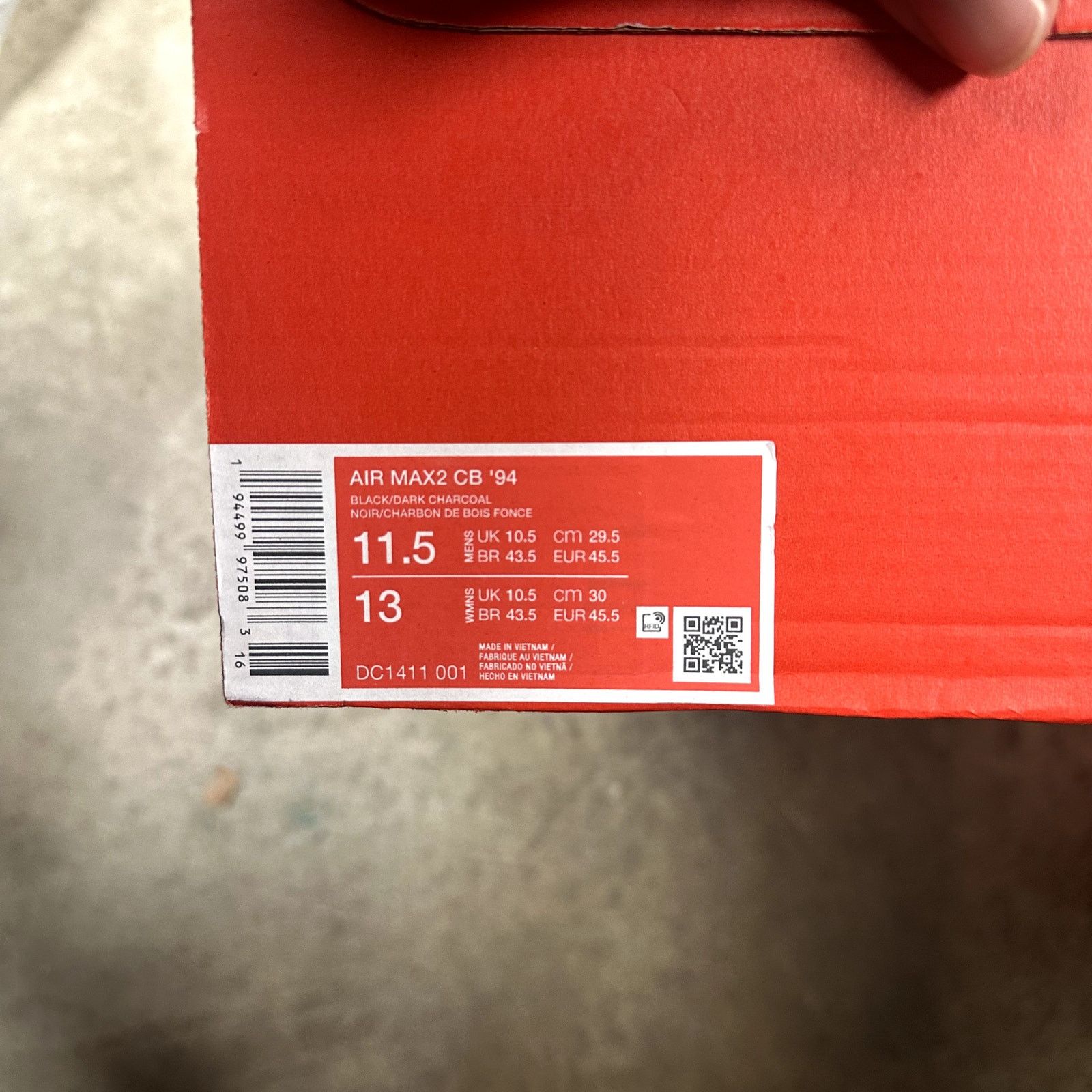 Nike Nike Max 2 CB94 'Triple Black' Size US 11.5 / EU 44-45 - 7 Thumbnail