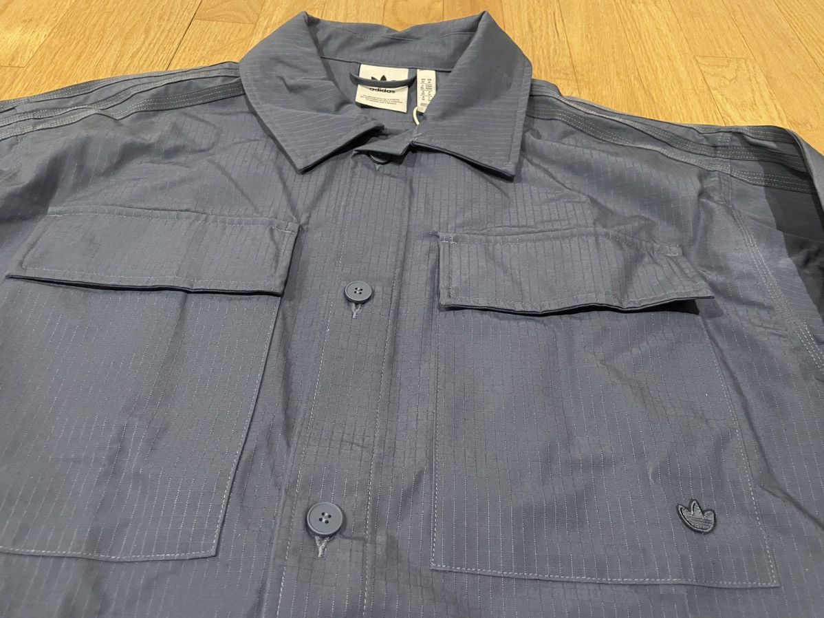 Adidas P ESS+ LS Button Up Shirt Jacket Ripstop Skate Size US M / EU 48-50 / 2 - 2 Thumbnail