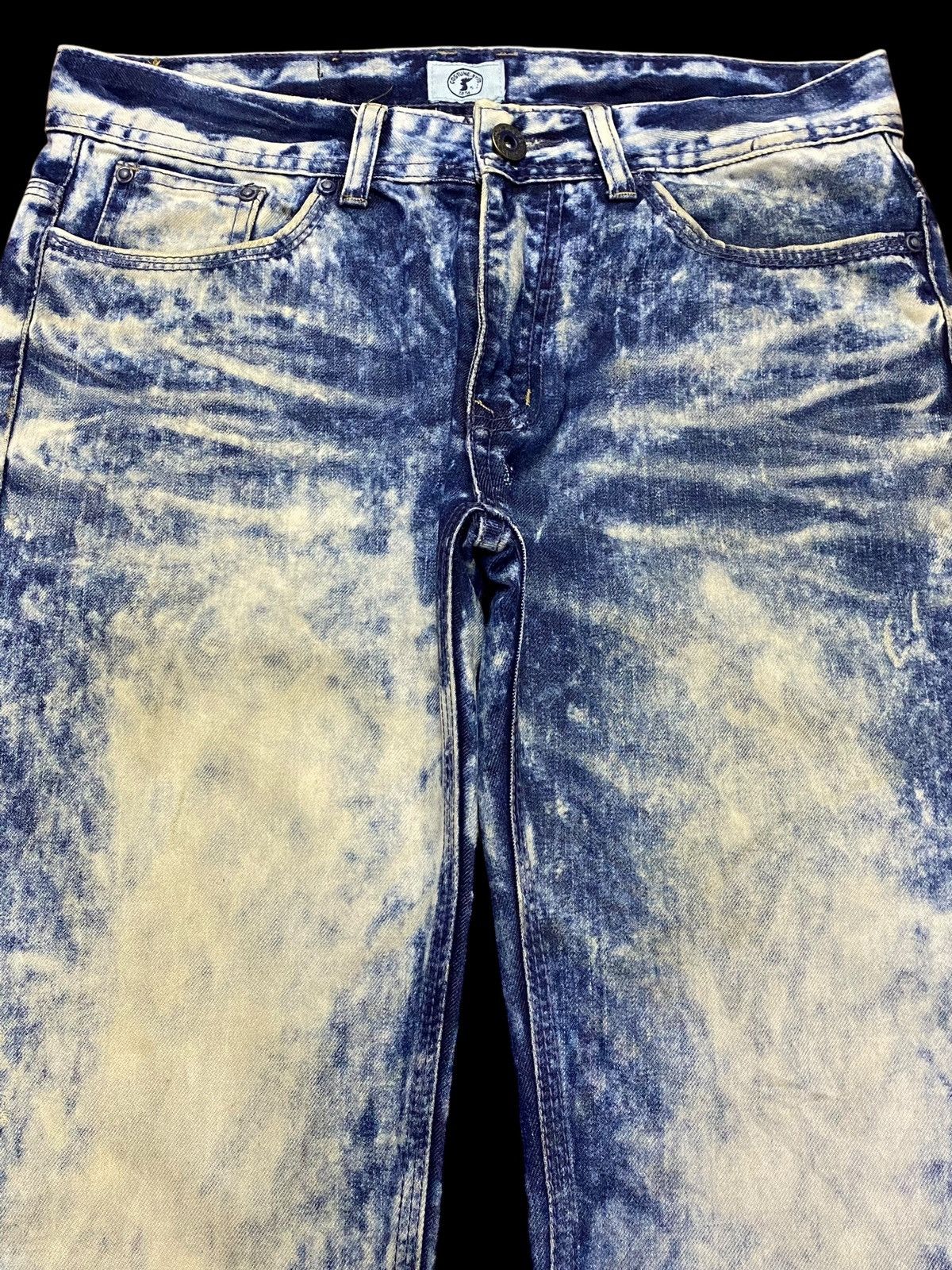 Other Vintage Japanese Brand Acid Wash Embroidered Distressed Jean Size US 33 - 3 Thumbnail