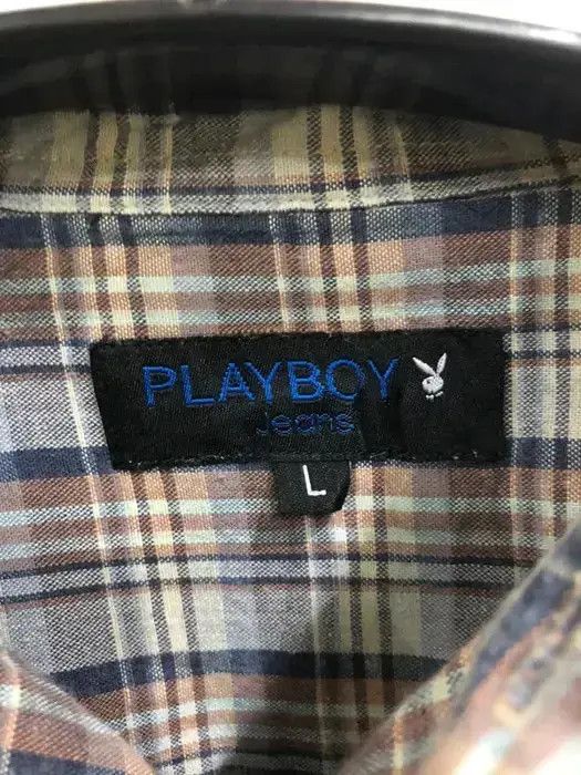 Playboy Vintage playboy Checked Plaid Tartan Flannel Shirt 👕 Size US L / EU 52-54 / 3 - 3 Thumbnail
