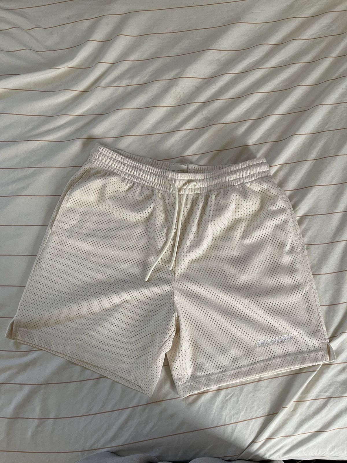 image of Aime Leon Dore Gym Shorts (Cream), Men's (Size 36)