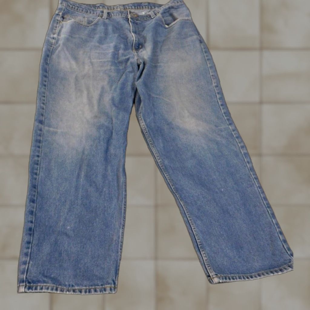 Polo Ralph Lauren Polo Ralph Lauren Jeans Men 40X30 Blue Relaxed Straight Denim 90s Vintage Style Size US L / EU 52-54 / 3 - 1 Thumbnail