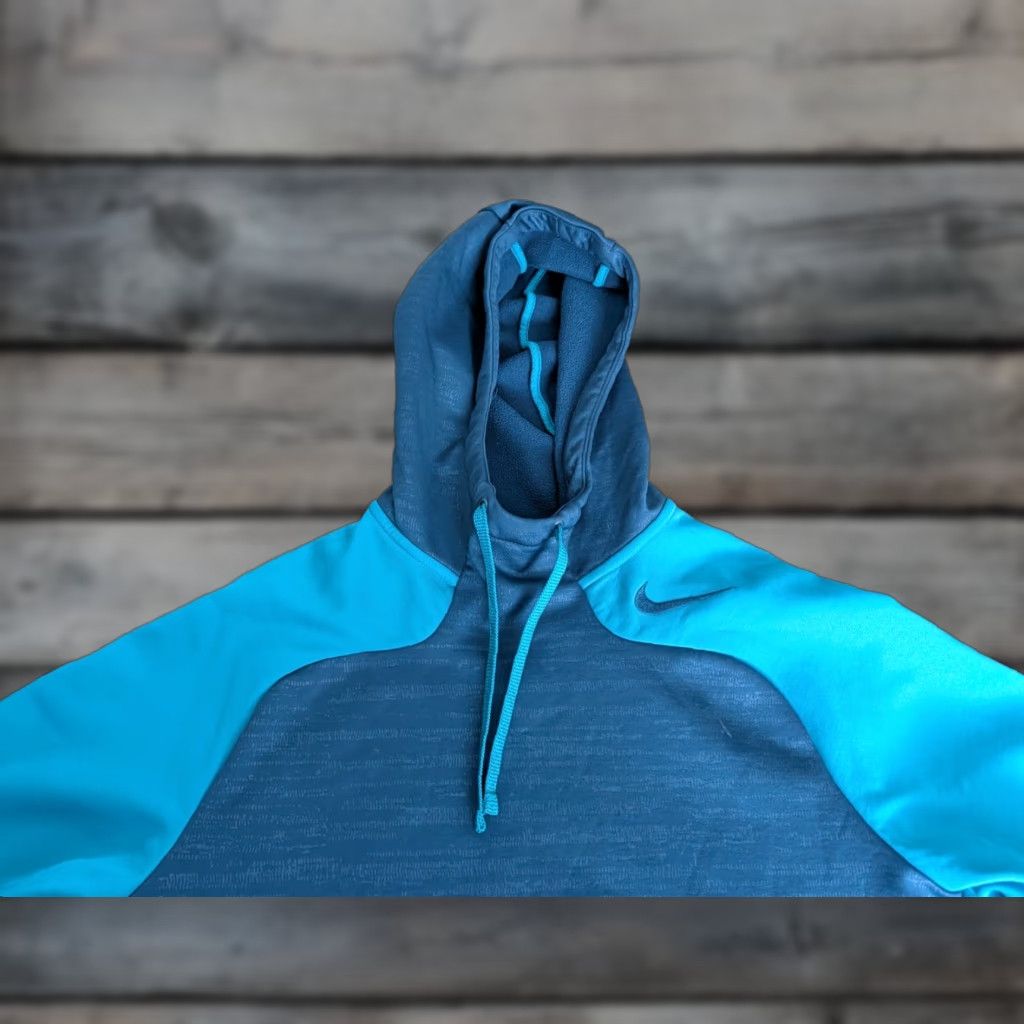 Nike Nike Pro Training Hoodie Mens L Colorblock Blue Fleece 669981-496 Size US L / EU 52-54 / 3 - 1 Thumbnail