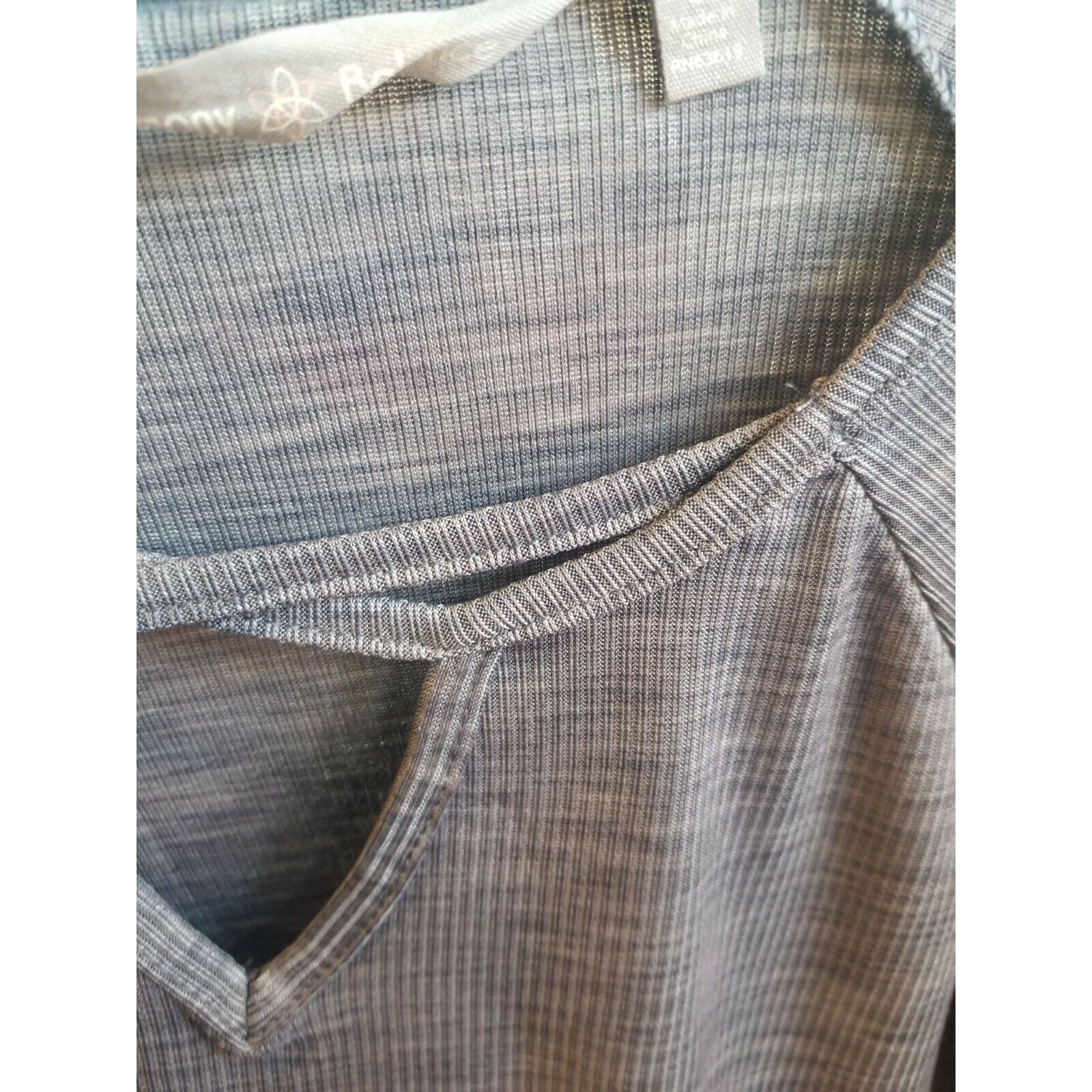 Other ⭐Harmony Sz S Basic Women Active top Grey textured 3/4 sleev Size S / US 4 / IT 40 - 5 Thumbnail