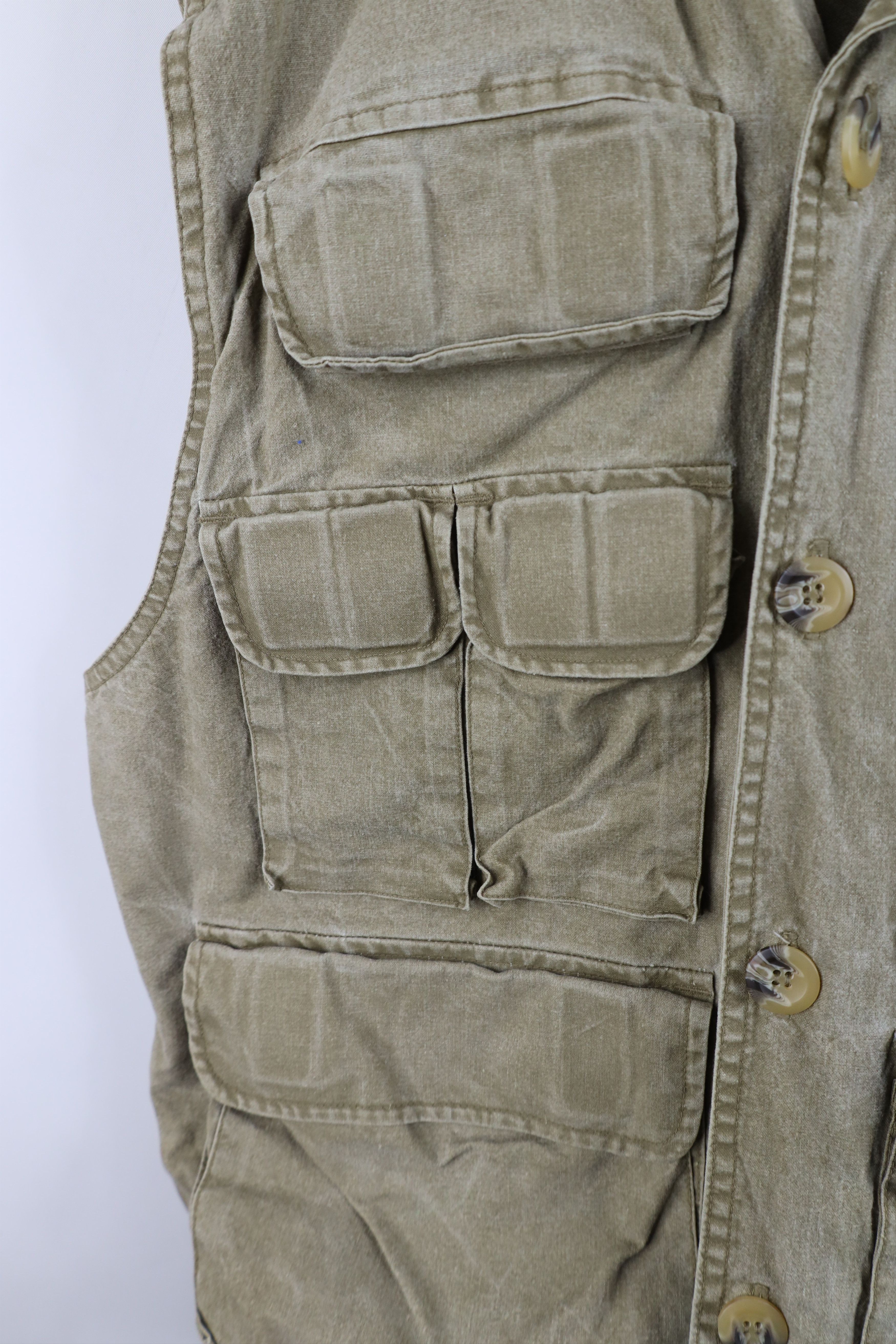 Vintage Vintage 90s Streetwear Stonewash Tactical Fishing Vest Size US M / EU 48-50 / 2 - 5 Thumbnail