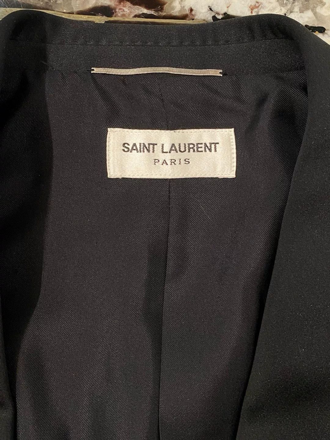 Saint Laurent Paris SAINT LAURENT Dark Blue Formal Suit Size US M / EU 48-50 / 2 - 1 Thumbnail