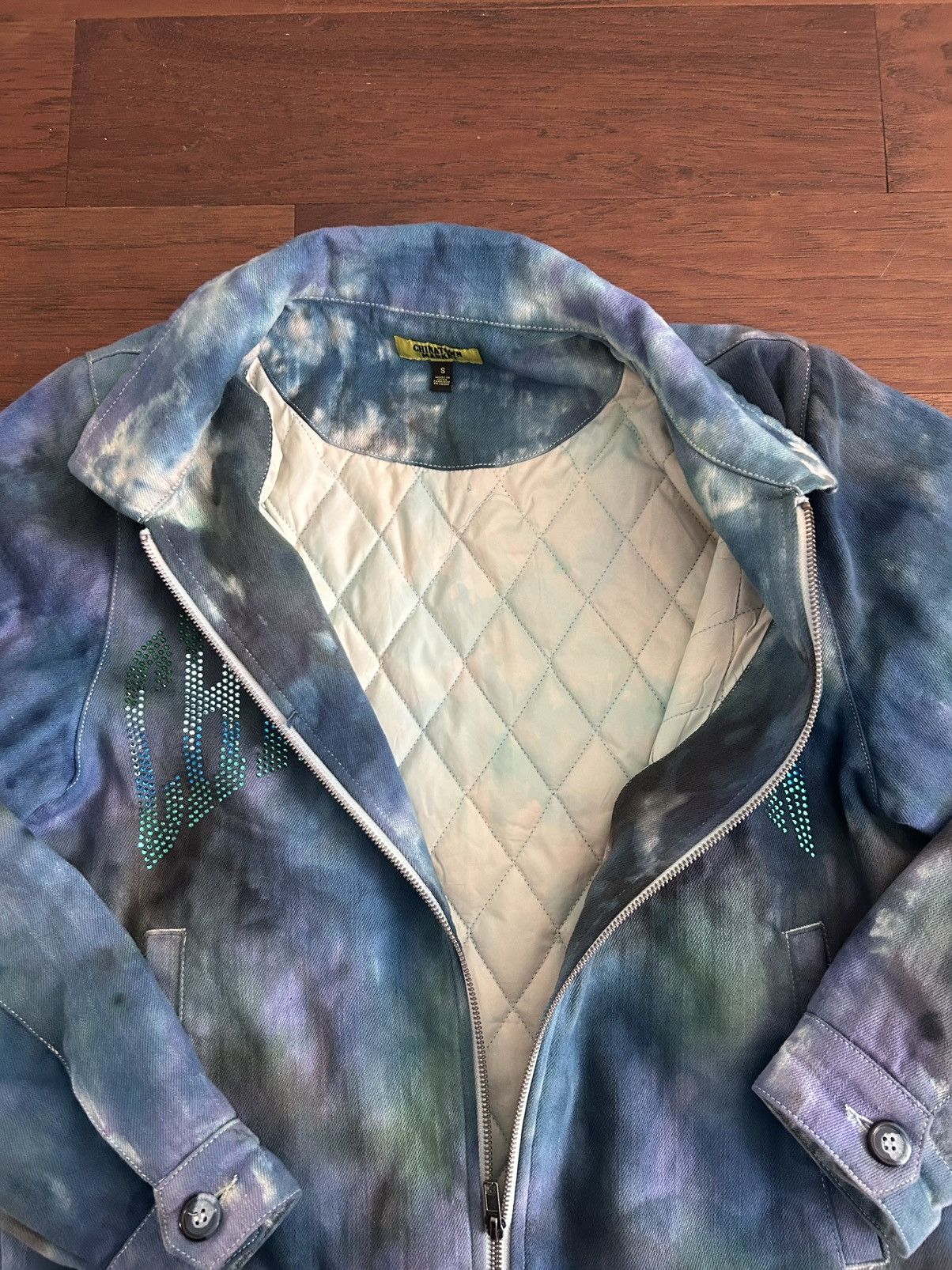 Market Chinatown Market Blue Rhinestone Tie-Dye Jacket Size US S / EU 44-46 / 1 - 4 Thumbnail