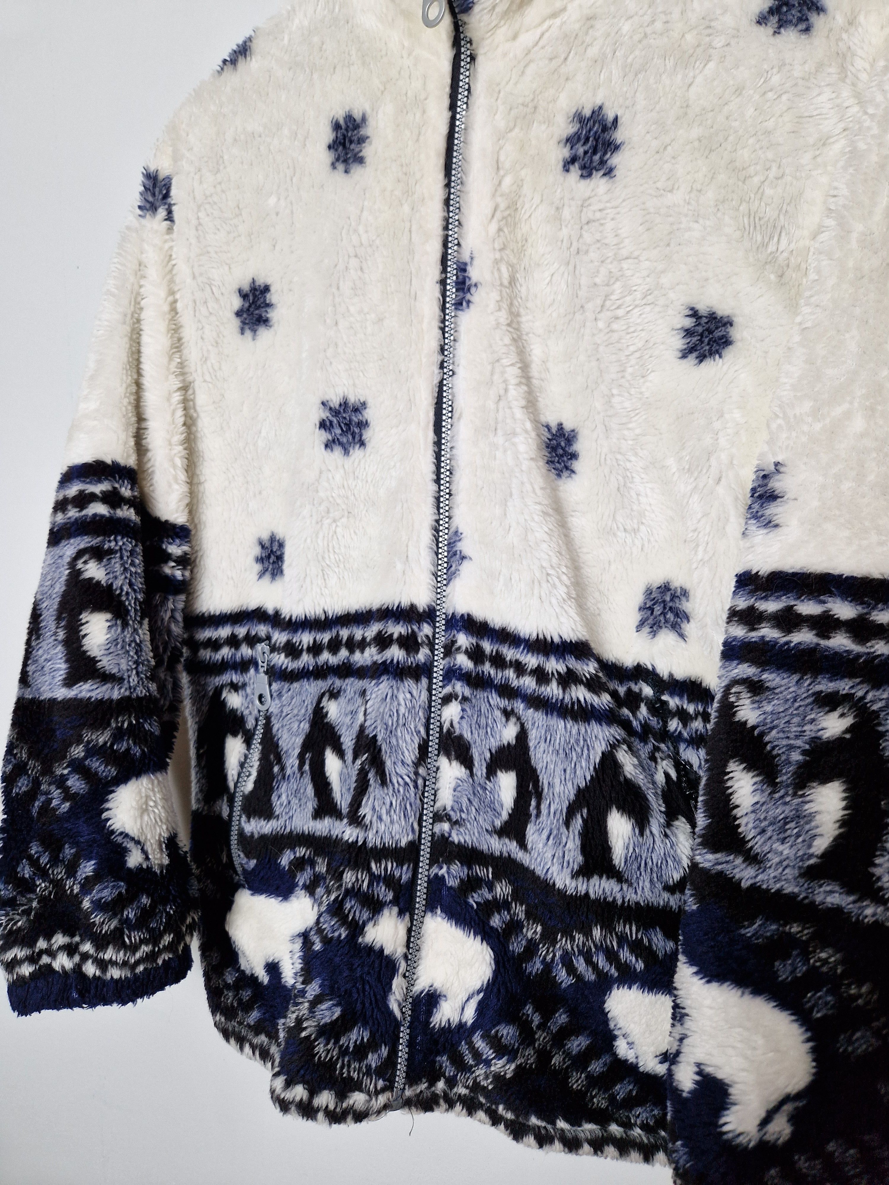 Vintage vintage winter pinguin fleece Size US L / EU 52-54 / 3 - 6 Thumbnail