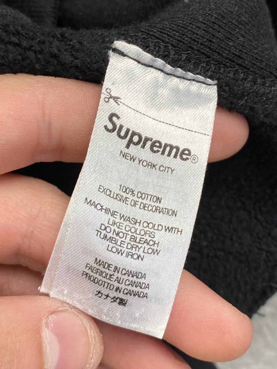 Supreme Supreme Number One Hooded Сenter Logo Men Size L Black Size US L / EU 52-54 / 3 - 12 Thumbnail