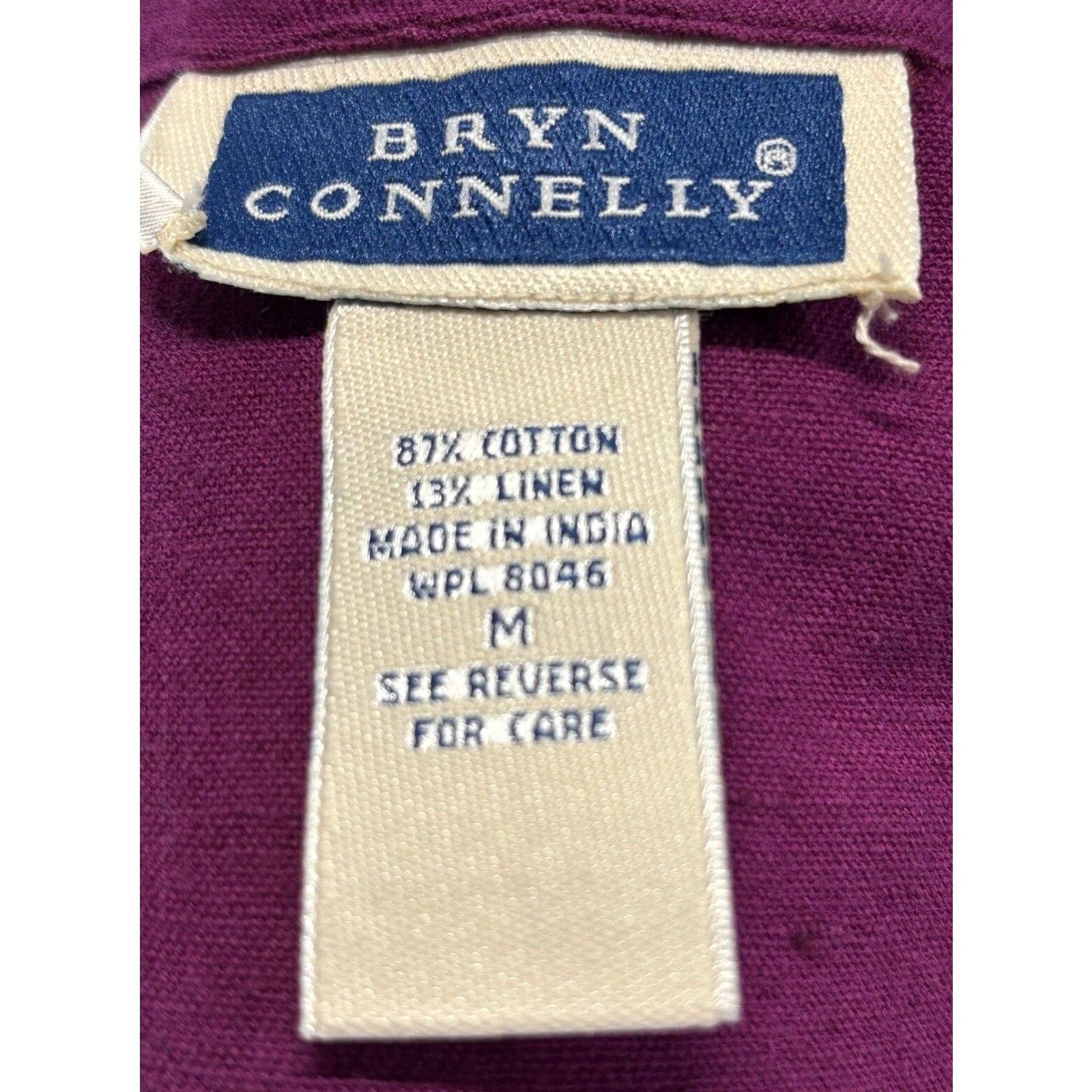 Vintage VINTAGE Bryn Connelly Purple Linen Blend Midi Dress Women's Medium Sleeveless Size M / US 6-8 / IT 42-44 - 7 Thumbnail