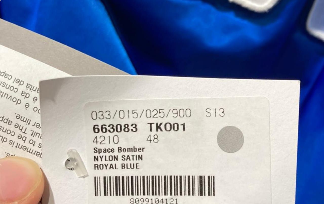 Balenciaga o1loc1c0824 Space Bomber in Blue Size US M / EU 48-50 / 2 - 3 Thumbnail