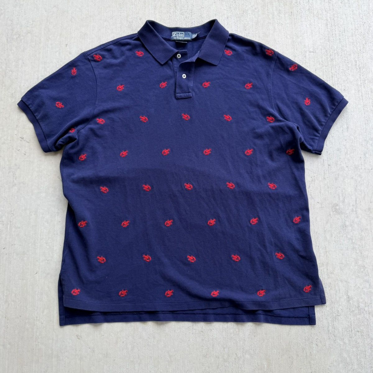 Polo Ralph Lauren Vintage Ralph Lauren Polo Shirt Men Size XXL Lobster AOP Size US XXL / EU 58 / 5 - 1 Thumbnail