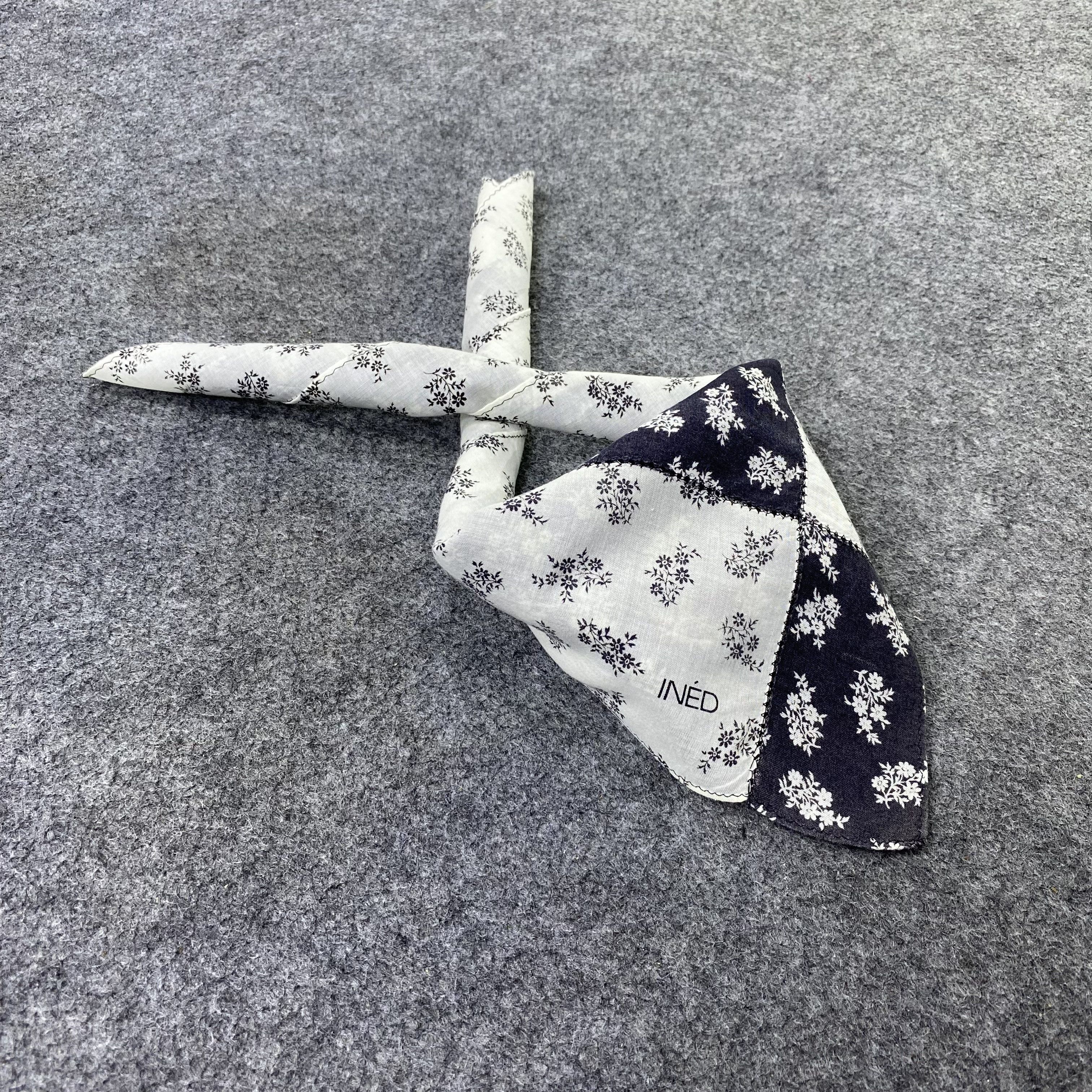 Japanese Brand Ined Handkerchief Neckerchief Bandana-B2042 Size ONE SIZE - 1 Thumbnail