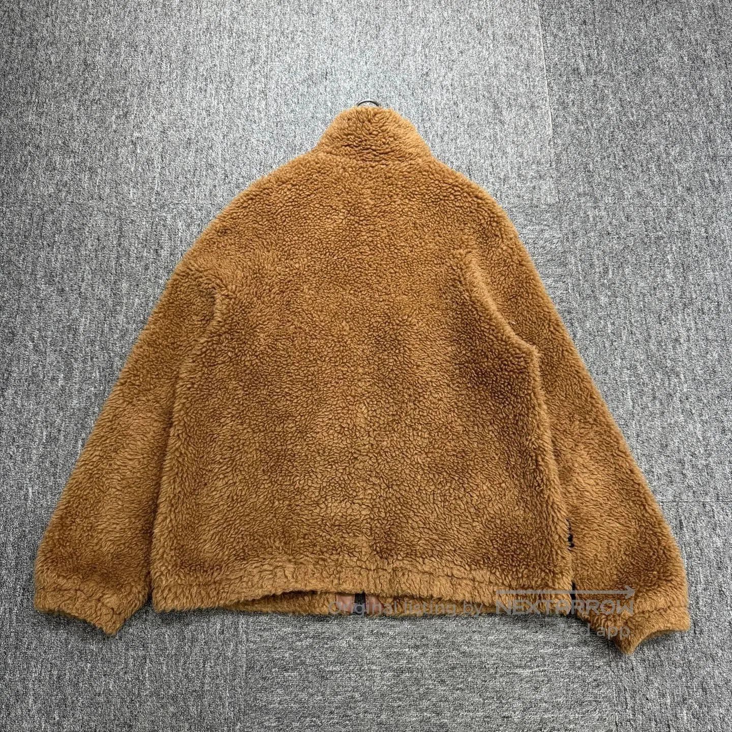 Fendi Brown Fleece Jacket with Diagonal Striped Design. Size US S / EU 44-46 / 1 - 5 Thumbnail