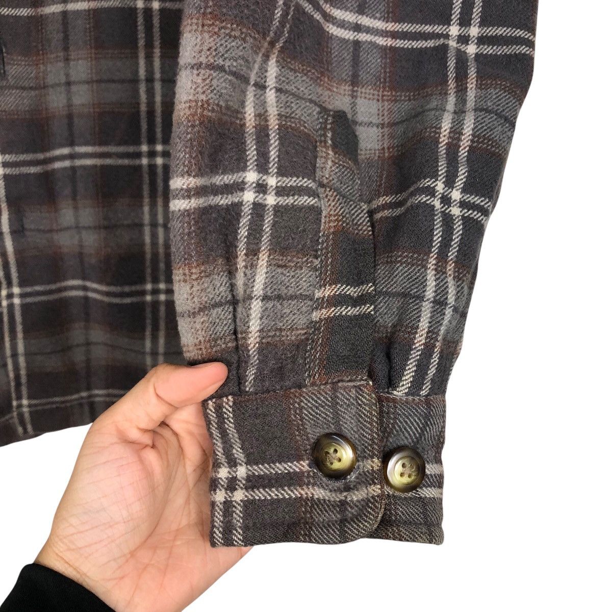 Japanese Brand 📌Vintage Flannel Chore Shirt Jacket Lucky Strike Tartan Size US M / EU 48-50 / 2 - 15 Thumbnail