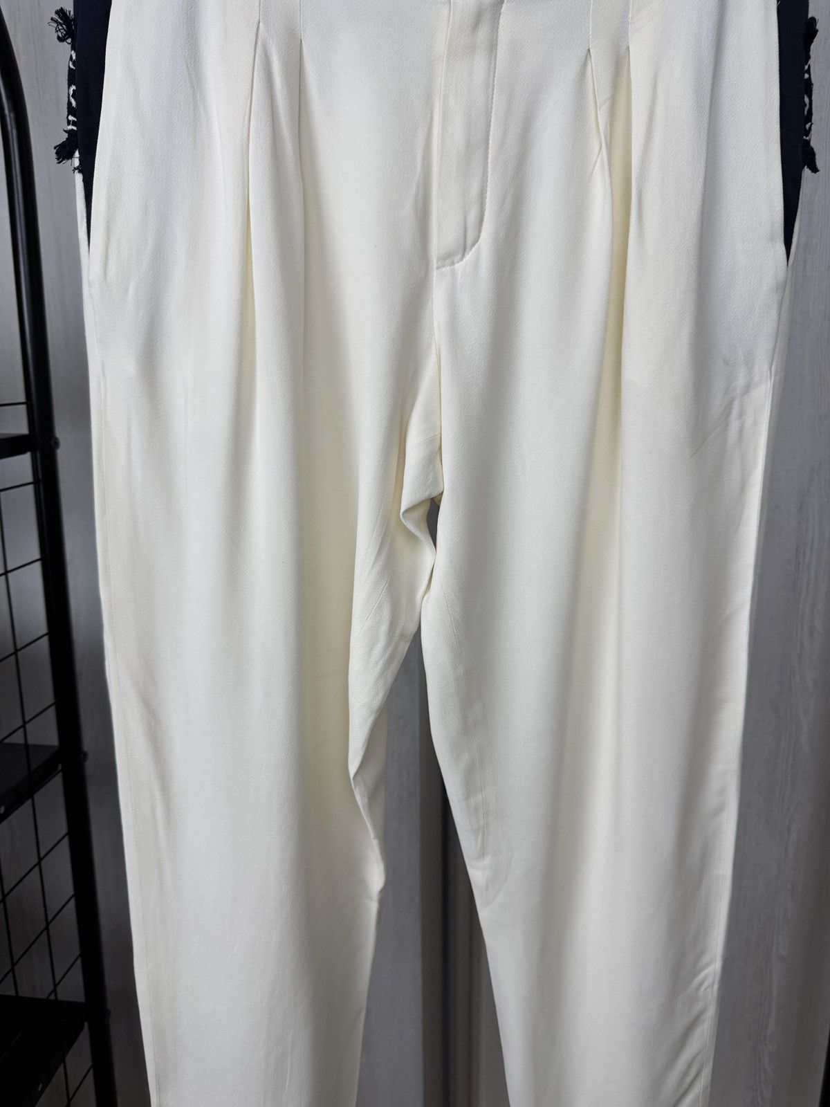 Chloe Chloe white ivory cotton embroidery acetate viscose pants Size 28" / US 6 / IT 42 - 6 Thumbnail