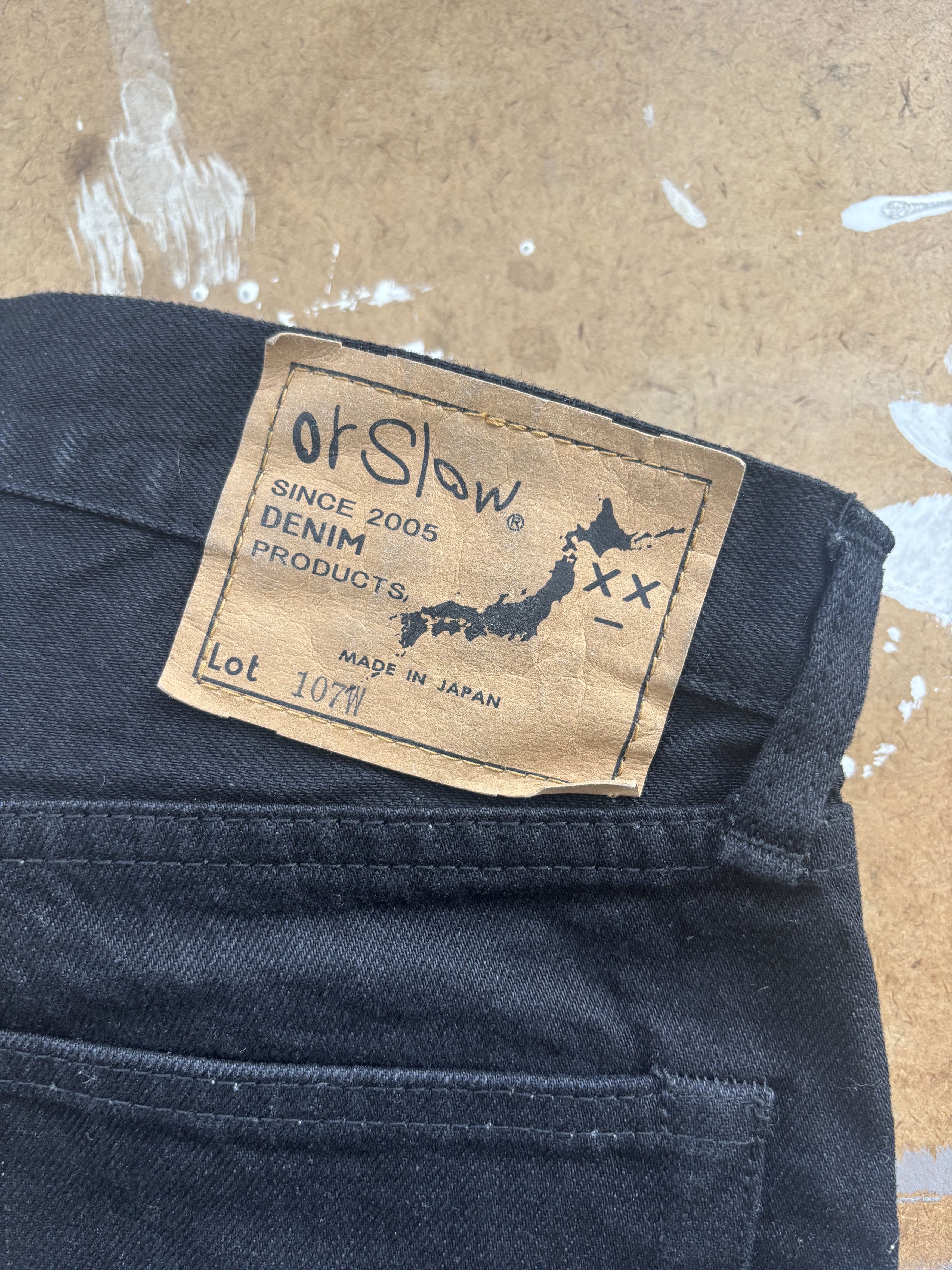 Orslow 107 Ivy Fit Black One Wash Size US 29 - 4 Thumbnail