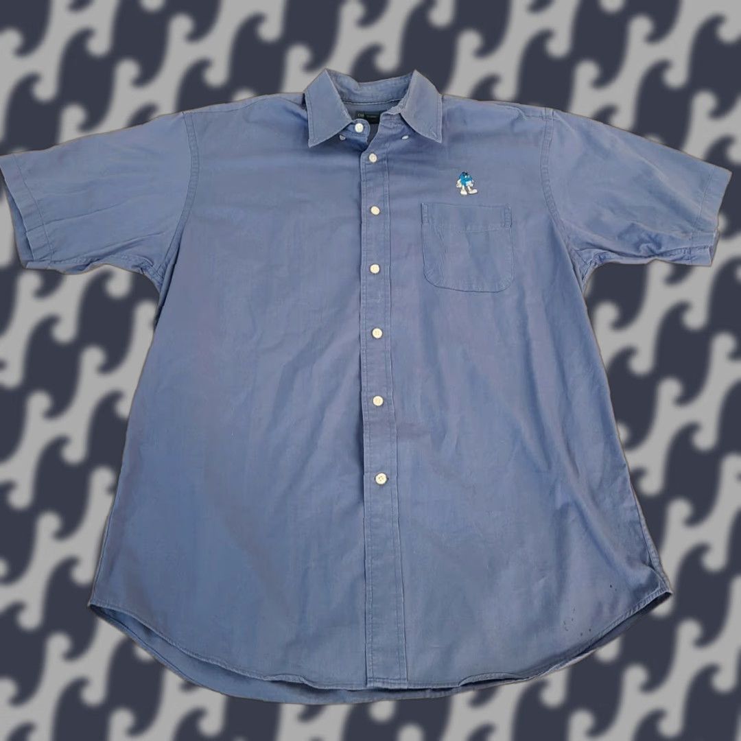 Vintage VINTAGE M & M'S Embroidered Shirt Button-Up Men L Blue Mens Size US L / EU 52-54 / 3 - 1 Thumbnail