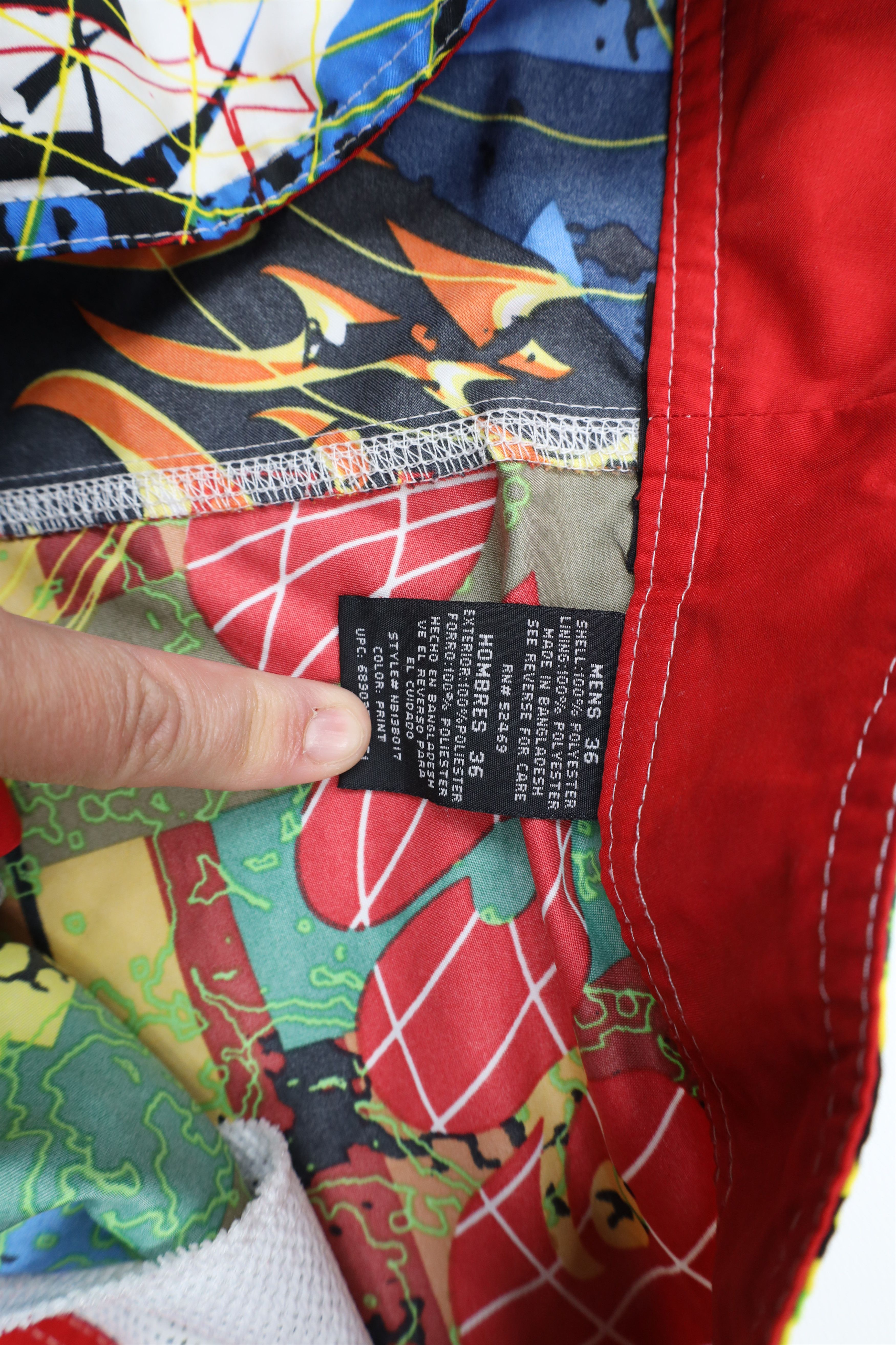 Vintage Vintage 90s Streetwear Rainbow All Over Print Board Shorts Size US 36 / EU 52 - 5 Thumbnail