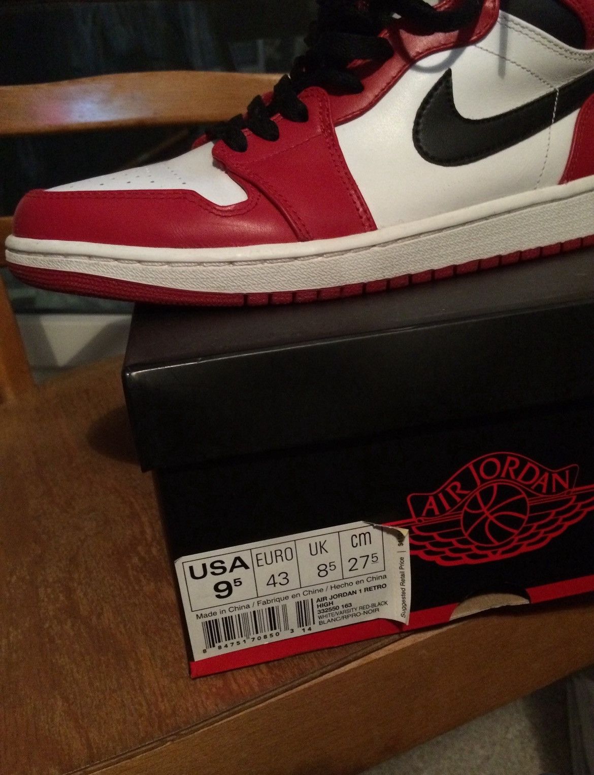 Jordan Brand Jordan 1 Chicago 2013 Size US 9.5 / EU 42-43 - 6 Thumbnail