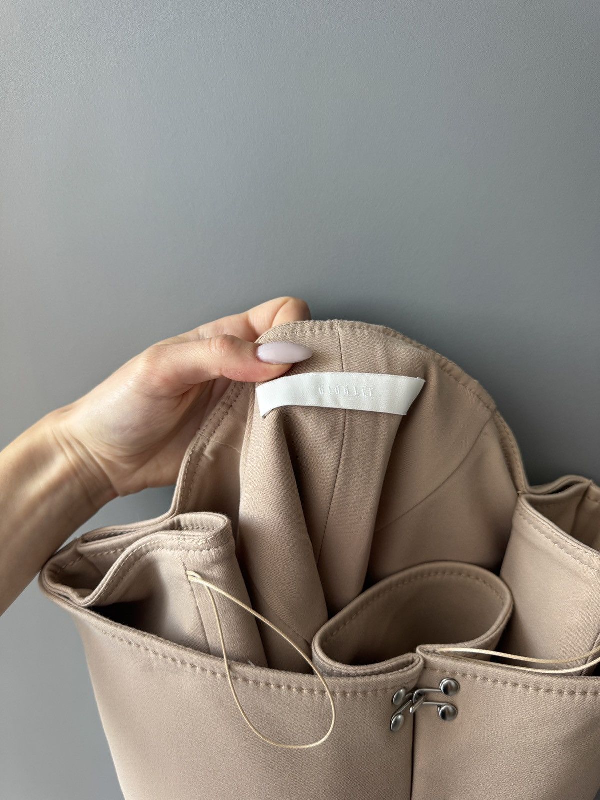 Dion Lee Dion Lee Hook Front Accordion Pleat Mini Skirt in Neutral Size 27" / US 4 / IT 40 - 5 Thumbnail