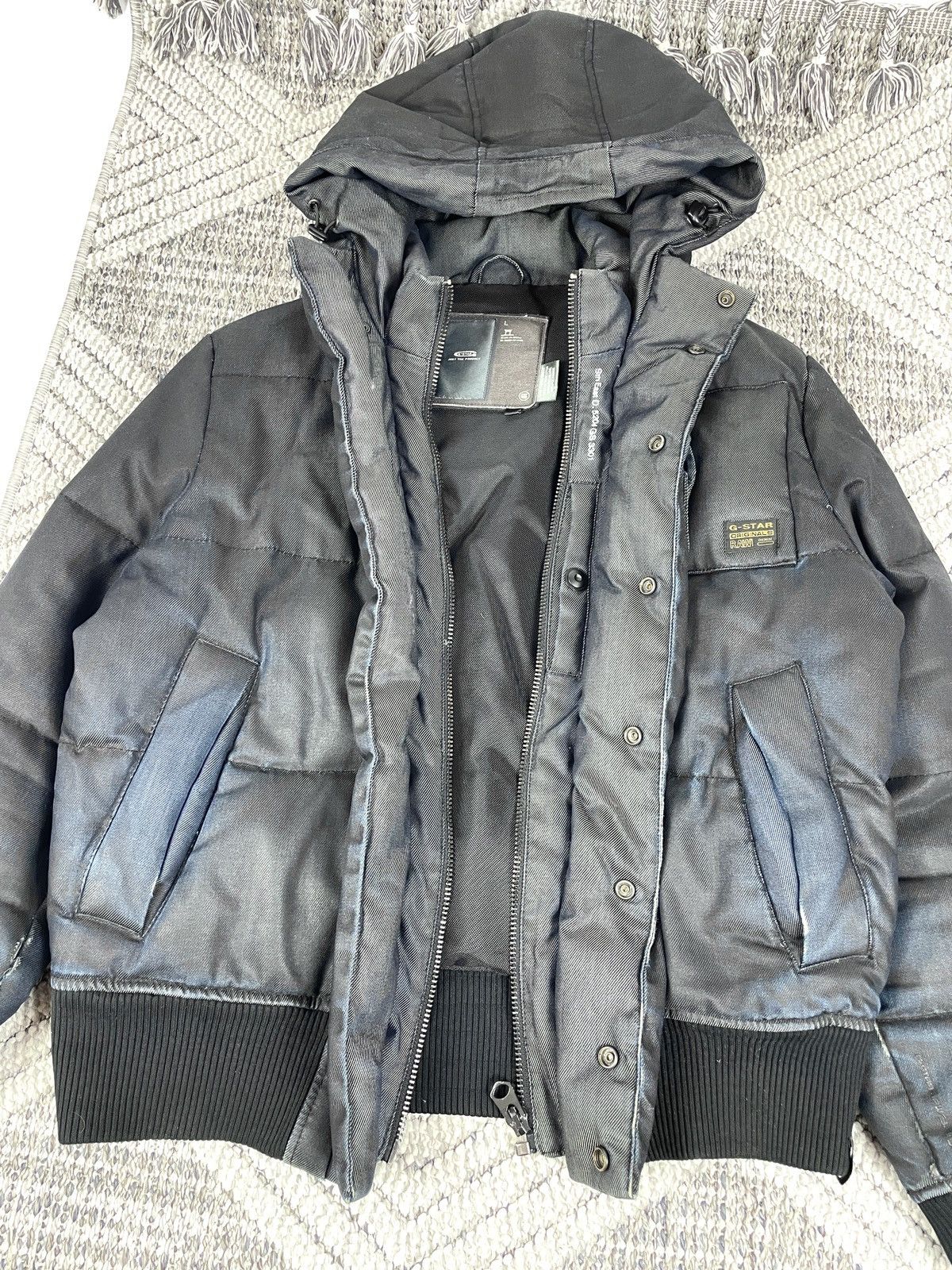 G-Star G-Star RAW Hooded Jacket - Cotton Shell, Down Feather Fill L Size US L / EU 52-54 / 3 - 5 Thumbnail