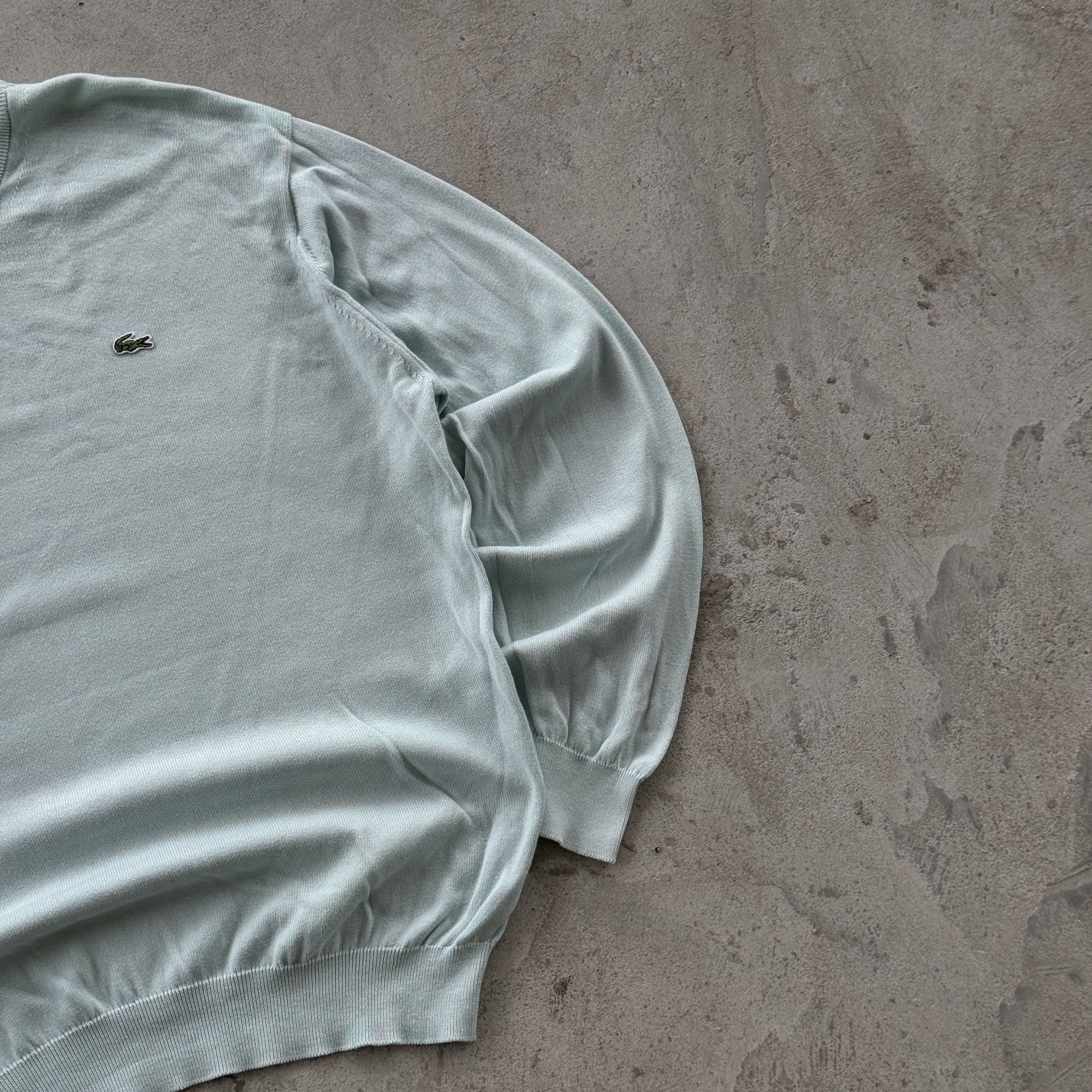 Lacoste Vintage Lacoste Knit Crewneck Sweater Mint Green Size 6 XL Size US XL / EU 56 / 4 - 2 Thumbnail
