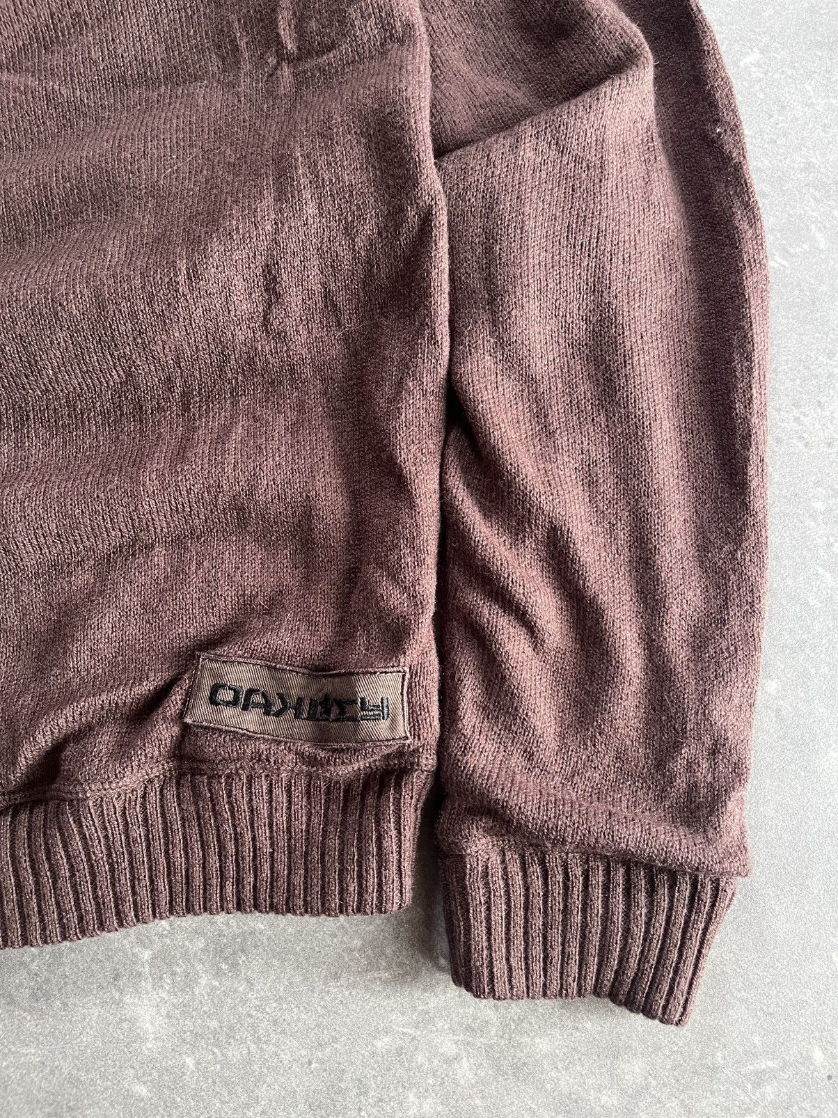 トップス archive 00s OAKLEY military sweater 00s Oakley Military 1/4 Zip Knit Sweater L XL