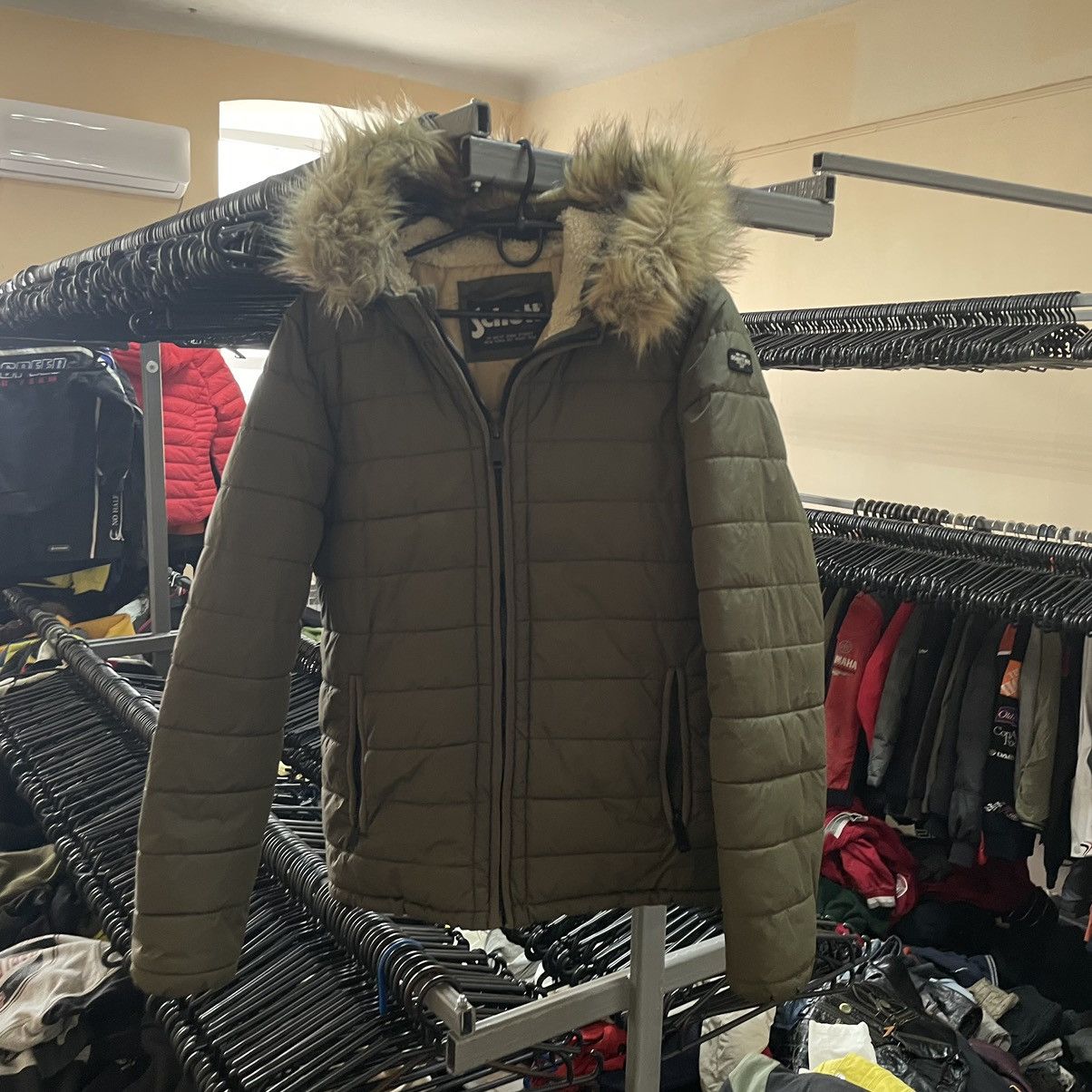Schott Schott parka coat jacket bomber fur faux 90s down arm Size S / US 4 / IT 40 - 1 Thumbnail