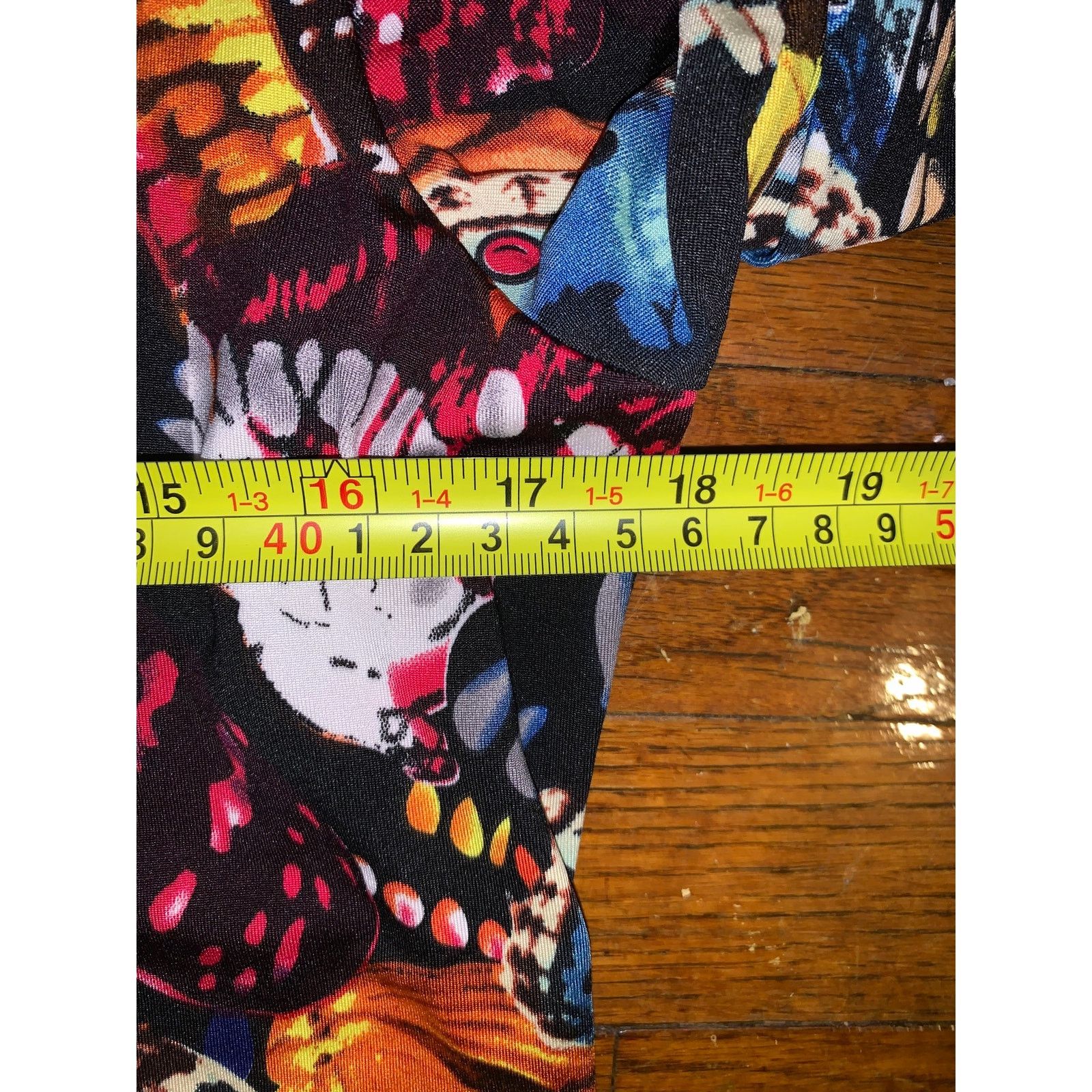 Bcbgmaxazria BCBG Max Azria Butterfly Print Button Down Petites Large Y2K Size L / US 10 / IT 46 - 6 Thumbnail