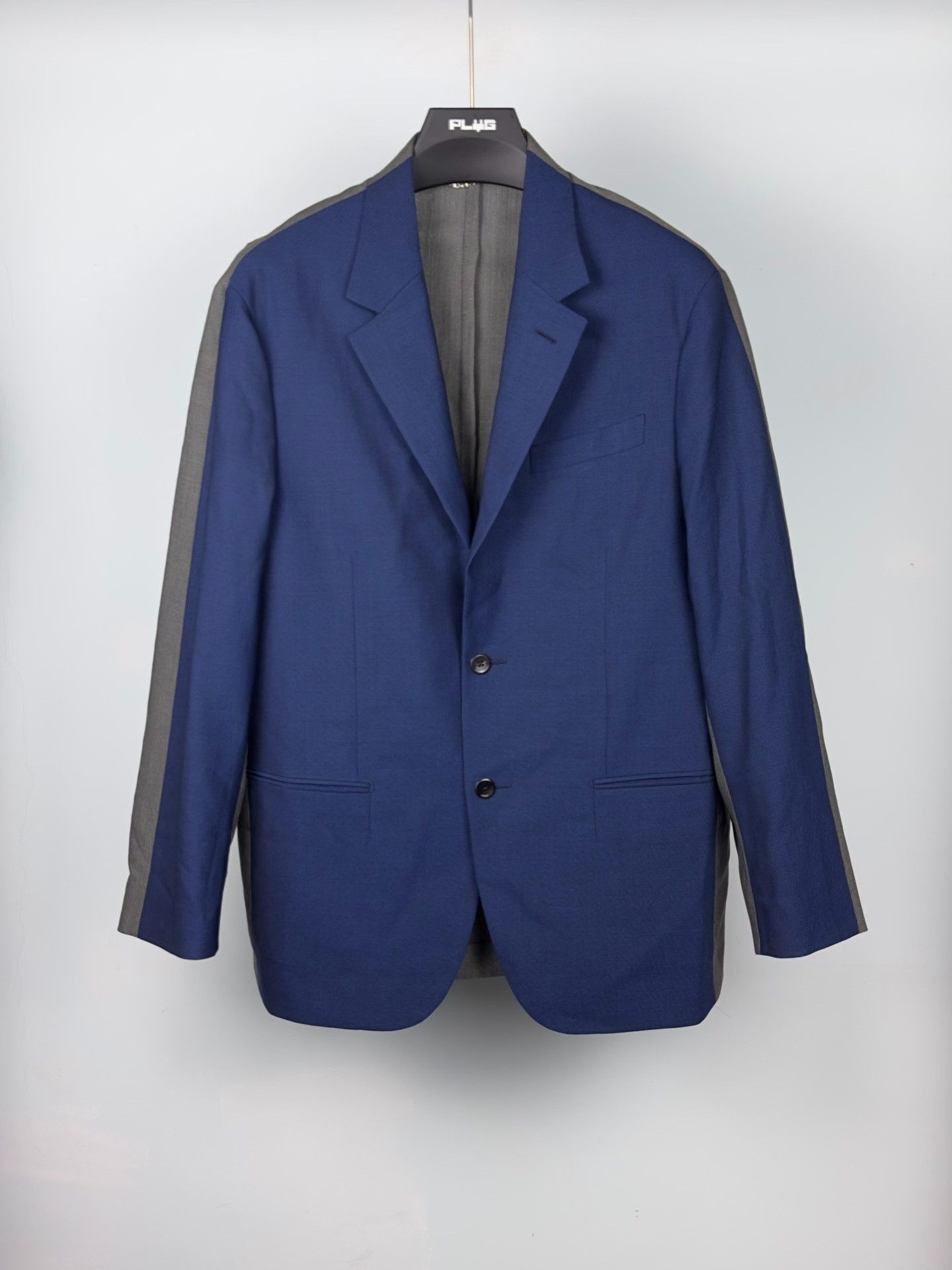 Louis Vuitton Louis Vuitton Blue Gray Color Block Suit Jacket Size US S / EU 44-46 / 1 - 1 Thumbnail