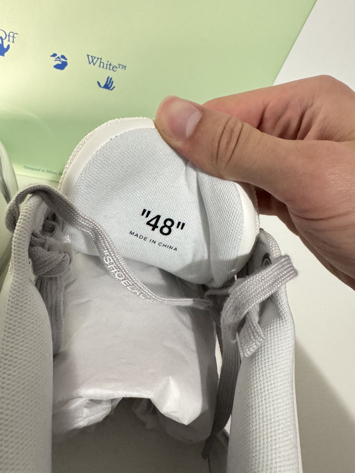 Off-White Off-White Out Of Office Sneakers White/Grey SZ 48 New w/ Box Size US 14 / EU 47 - 6 Thumbnail