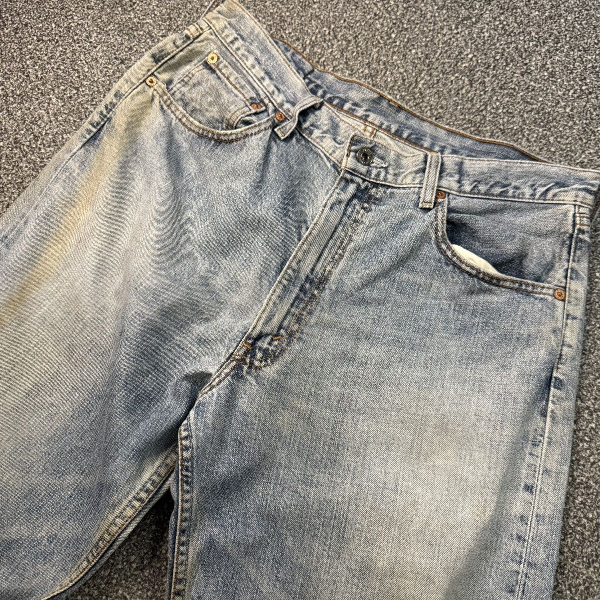 Levi's Vintage Clothing 🔥 Vintage Distressed Levis 503 Wideleg Denim Size US 34 / EU 50 - 3 Thumbnail