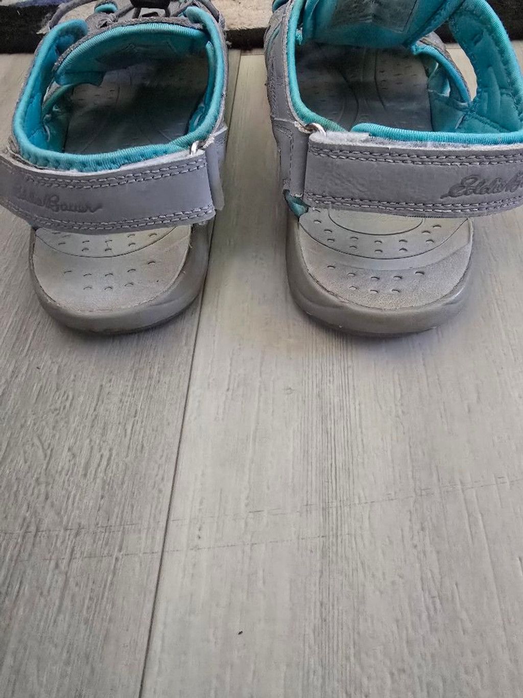 Eddie Bauer Women's Eddie Bauer Mary Fisherman Gray Turquoise Sandals 9 Size US 9 / IT 39 - 4 Thumbnail