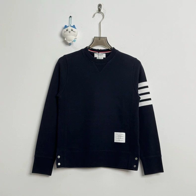 Navy Blue Four-Stripe Sweatshirt Size 1-dmc