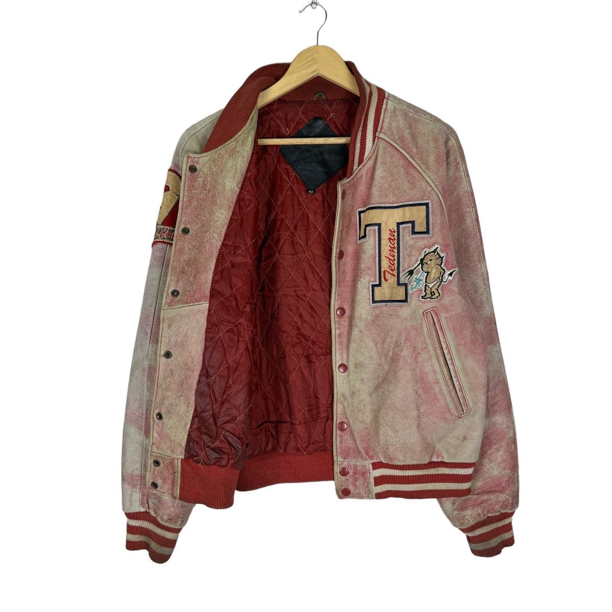 Tedman ☀️TED COMPANY LIMITED 1991 VARSITY LEATHER JACKET Size US M / EU 48-50 / 2 - 10 Thumbnail