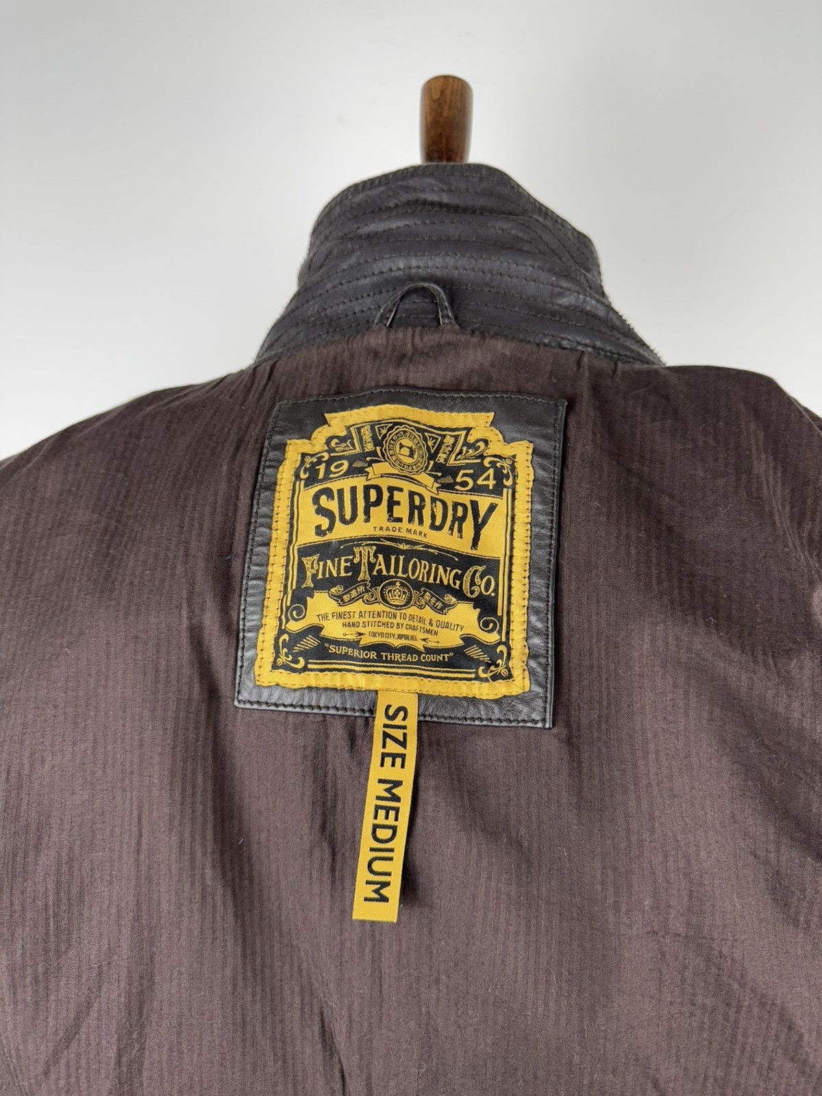 Superdry Men’s Vintage SuperDry Leather Jacket size M Size US M / EU 48-50 / 2 - 8 Thumbnail