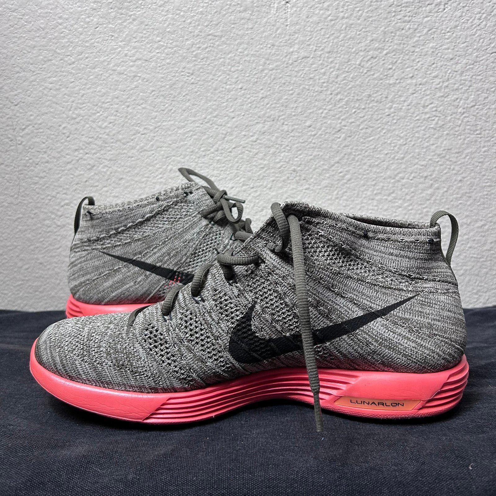 Nike Nike Lunar Flyknit Chukka (Grey / Red Sole) Size US 11.5 / EU 44-45 - 8 Thumbnail