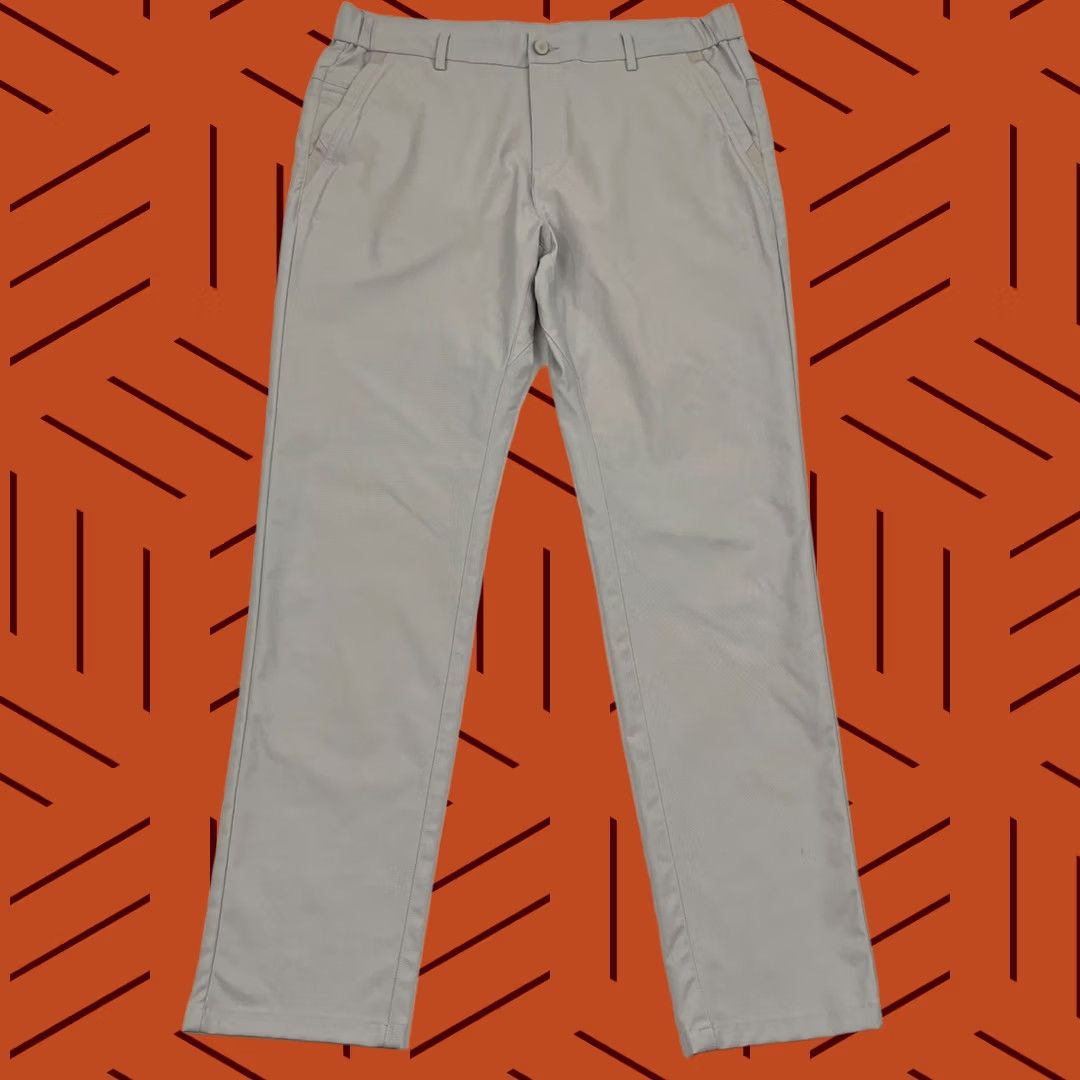 Vintage Jack Archer Jetsetter Chino Pants Mens 34 x 30 Gray Tapered Performance Golf Slimming Pockets 5-Pocket Regular Inseam 30 Size US 34 / EU 50 - 1 Thumbnail