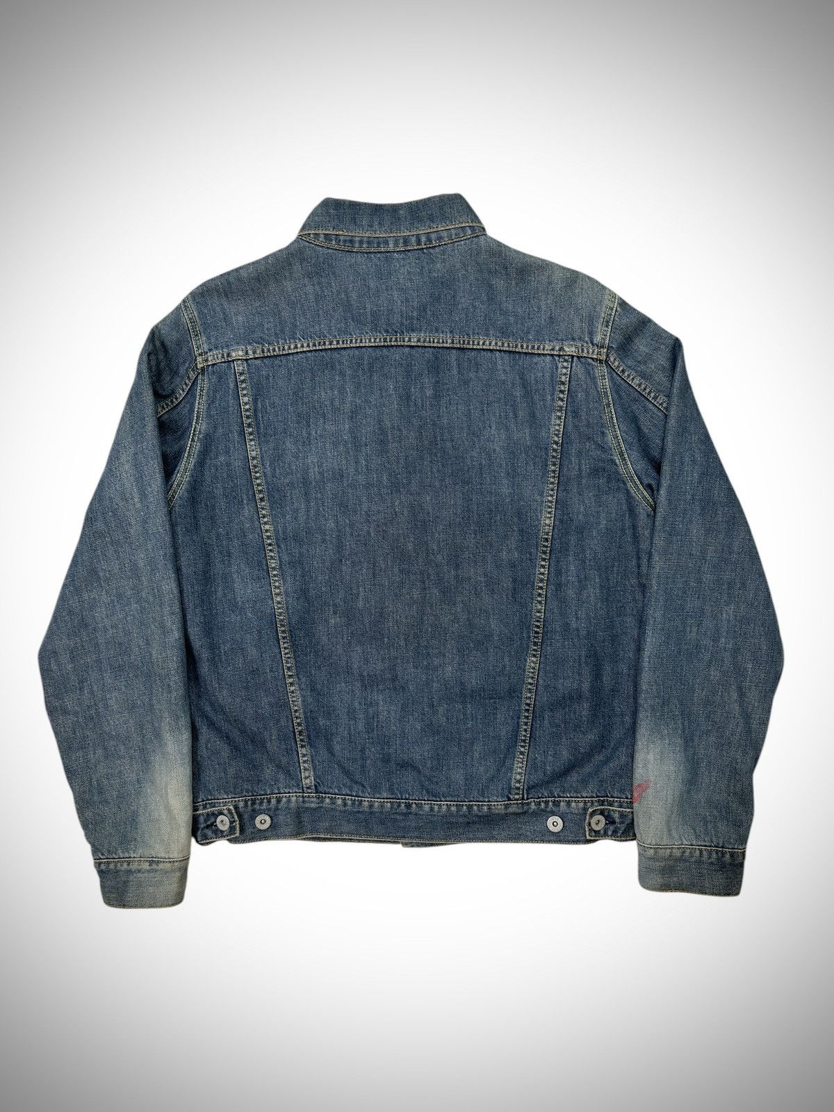 Stussy 2000’s Vintage Stussy Work Gear Blanket Trucker Denim Jacket Size US M / EU 48-50 / 2 - 8 Thumbnail