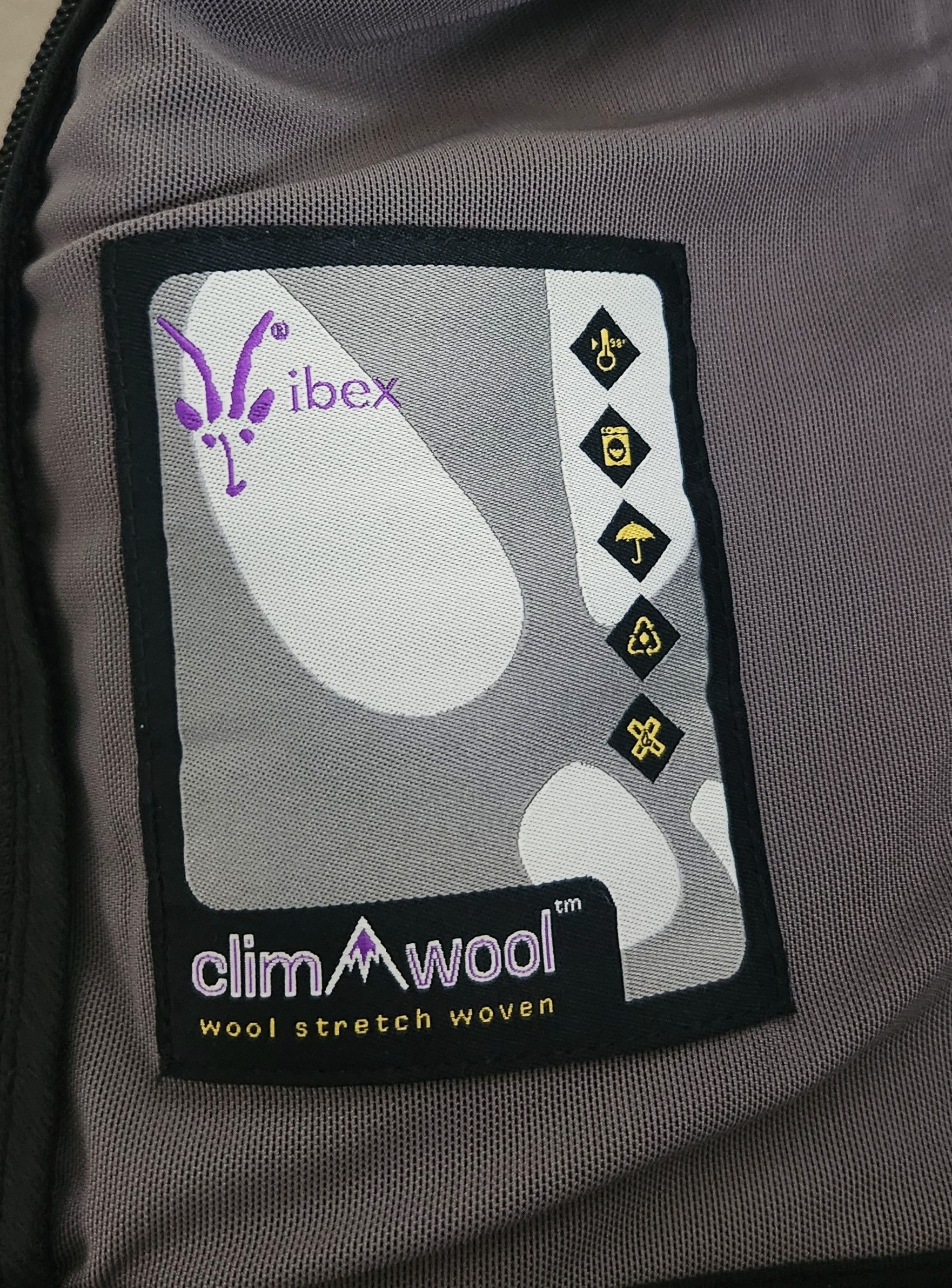 Ibex Ibex Womens Peak Climawool Jacket Size M Black Embroidered Size M / US 6-8 / IT 42-44 - 7 Thumbnail