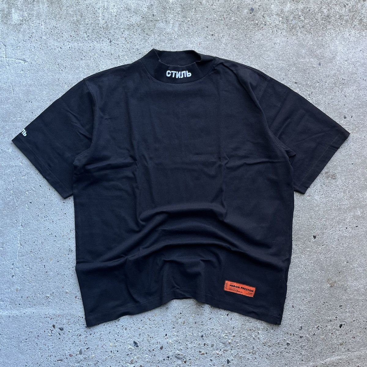 Heron Preston Heron Preston СТИЛЬ oversize turtleneck black T-Shirt Size US M / EU 48-50 / 2 - 1 Thumbnail