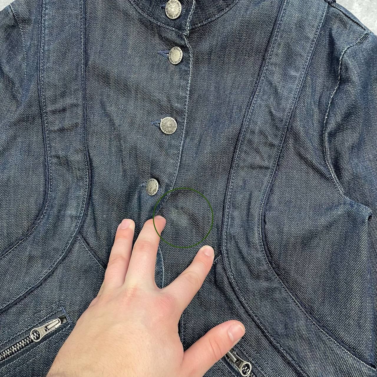 Stella McCartney Vintage 2000s Stella McCartney for H&M Denim Jacket Women’s Size XS / US 0-2 / IT 36-38 - 8 Thumbnail