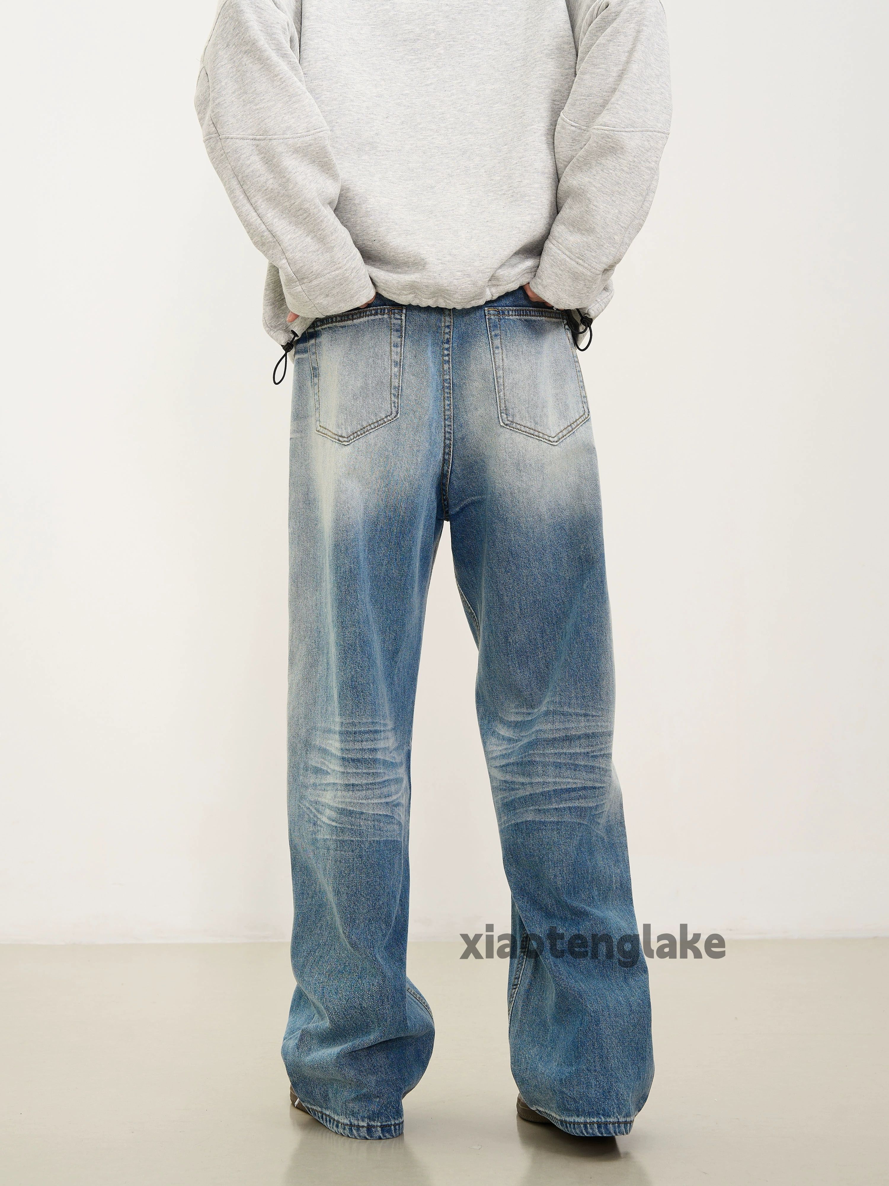 Jean × Vintage washed faded cleanfit yuppie loose baggy jeans Size US 32 / EU 48 - 2 Thumbnail