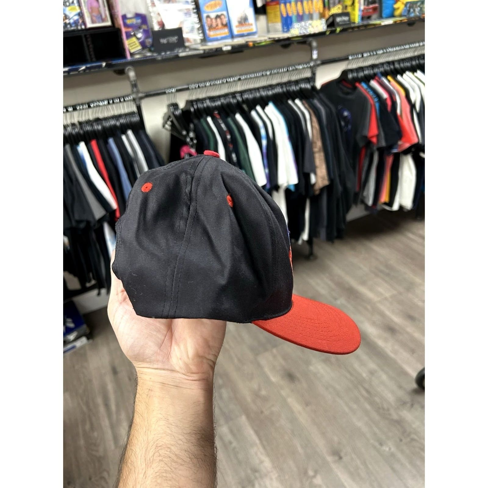 Planet Hollywood VINTAGE Planet Hollywood Washington D.C. Snapback Hat Adjustable 90s Black/Red Unisex Adults Size ONE SIZE - 5 Thumbnail